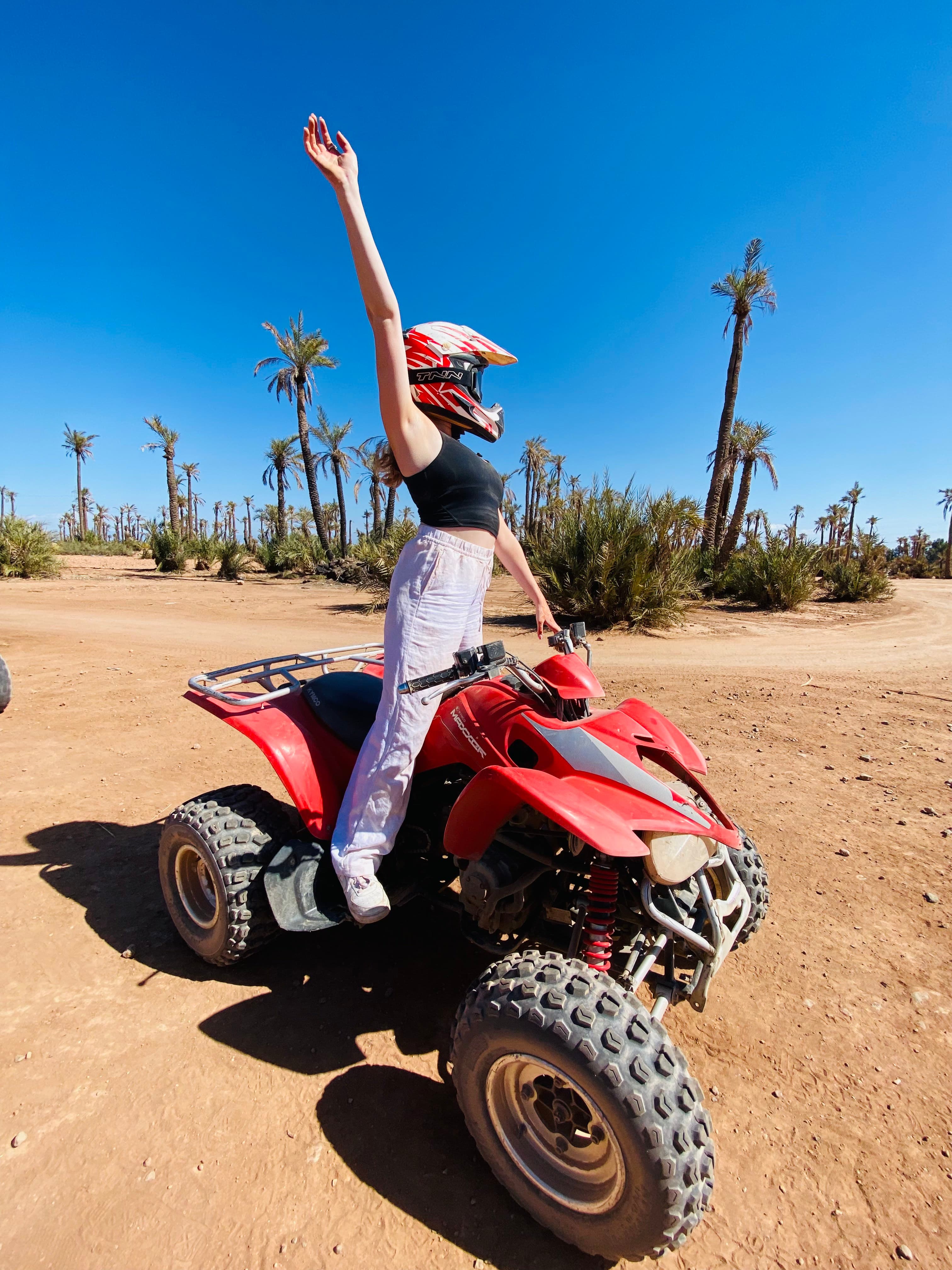 mary on a desert bike