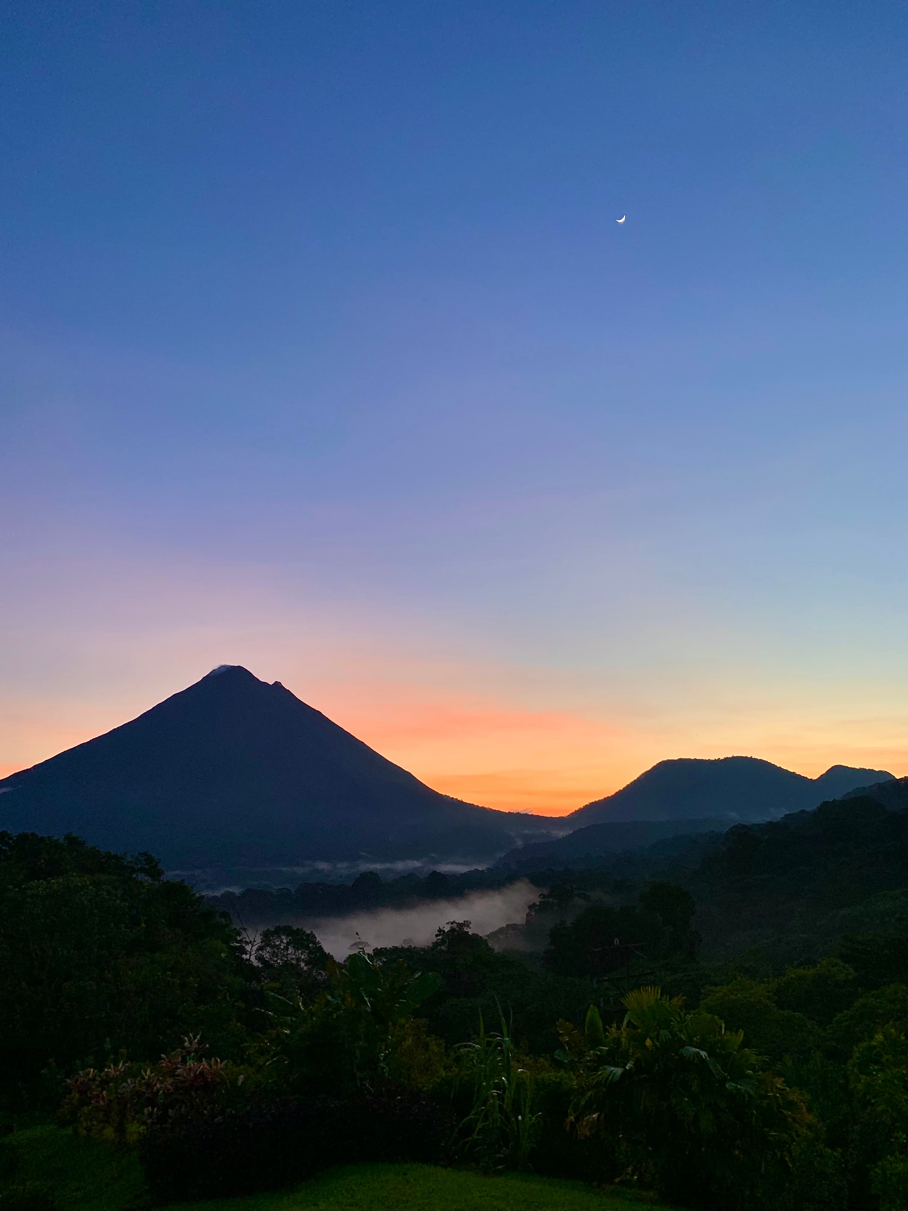 Sunset over the mountains