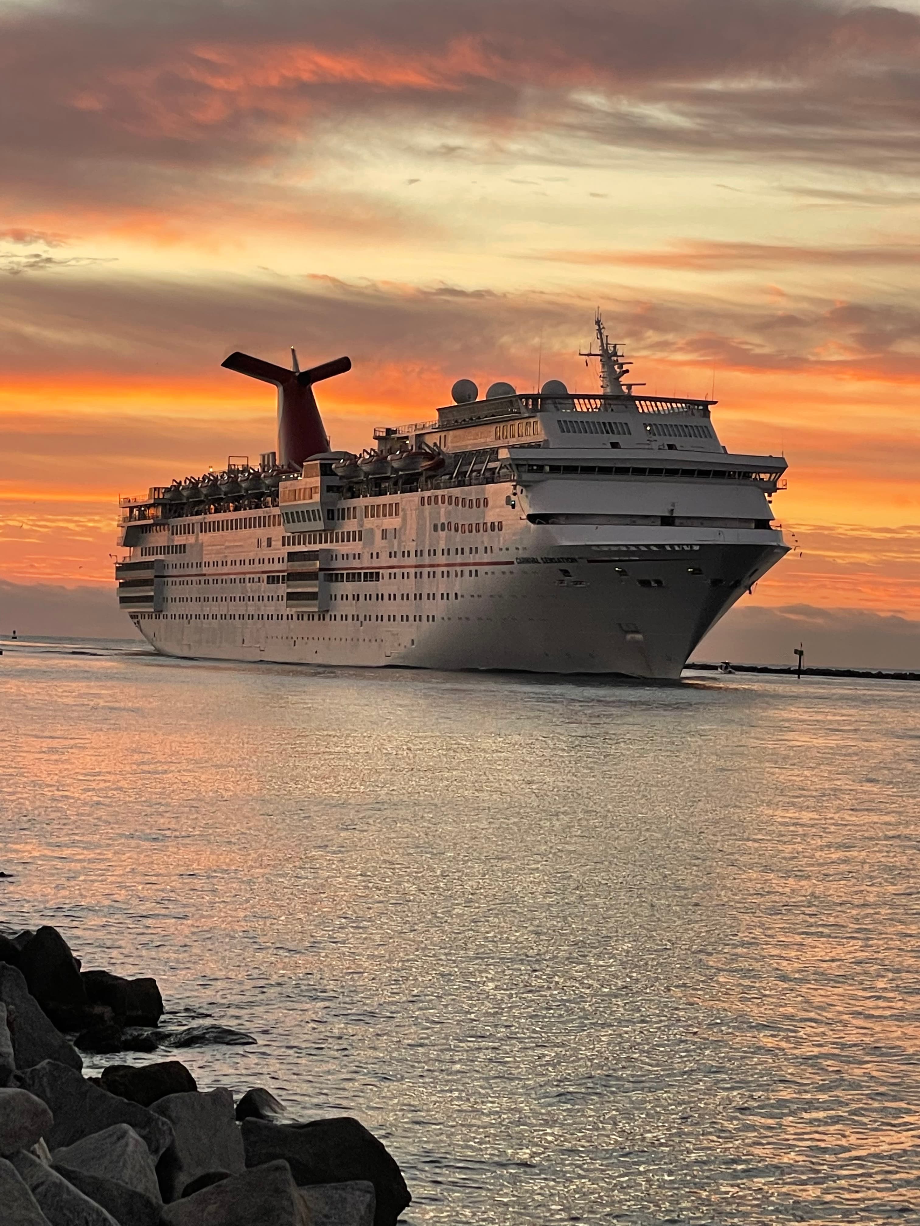 View of a cruise in water