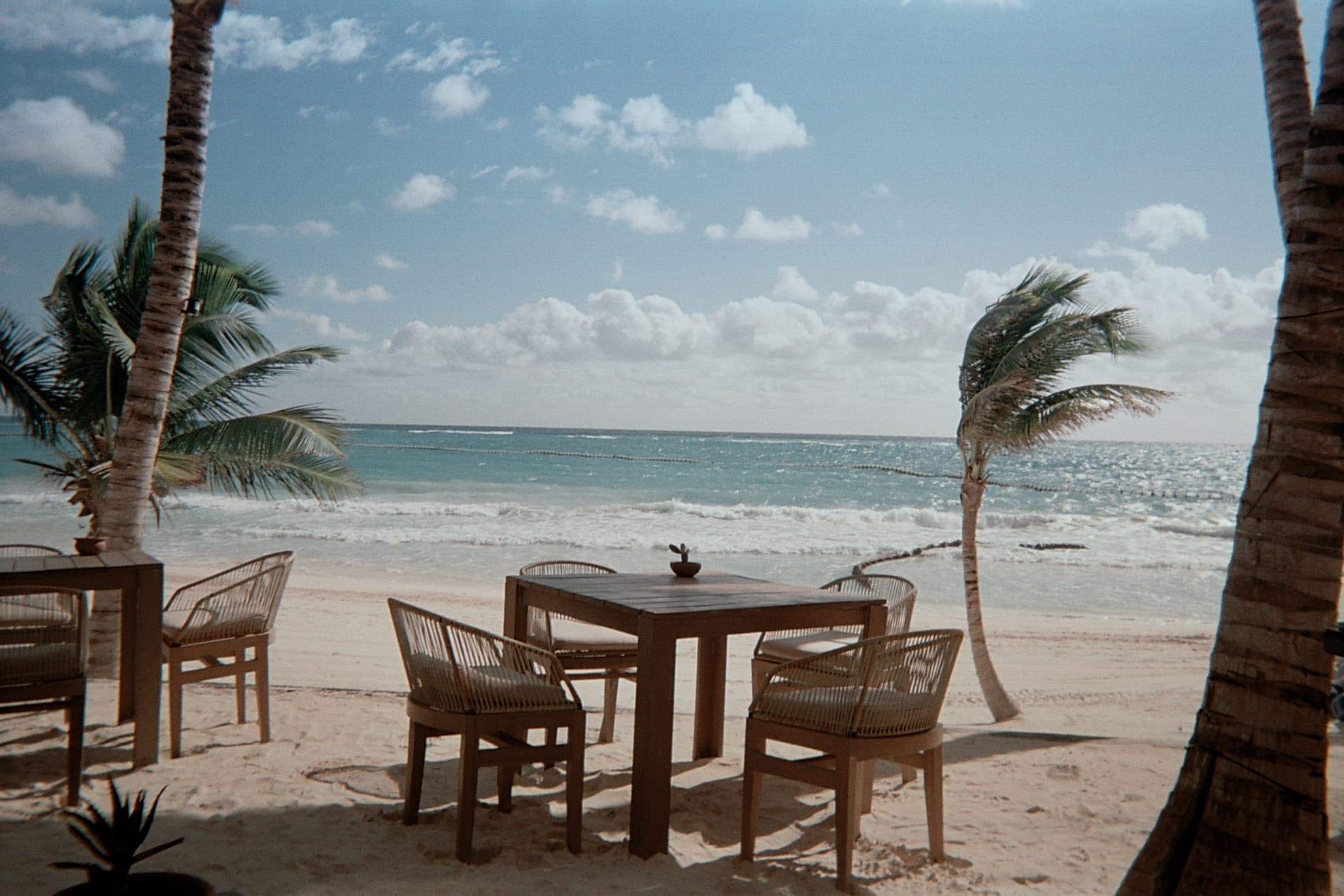 Picture of sitting area on beach