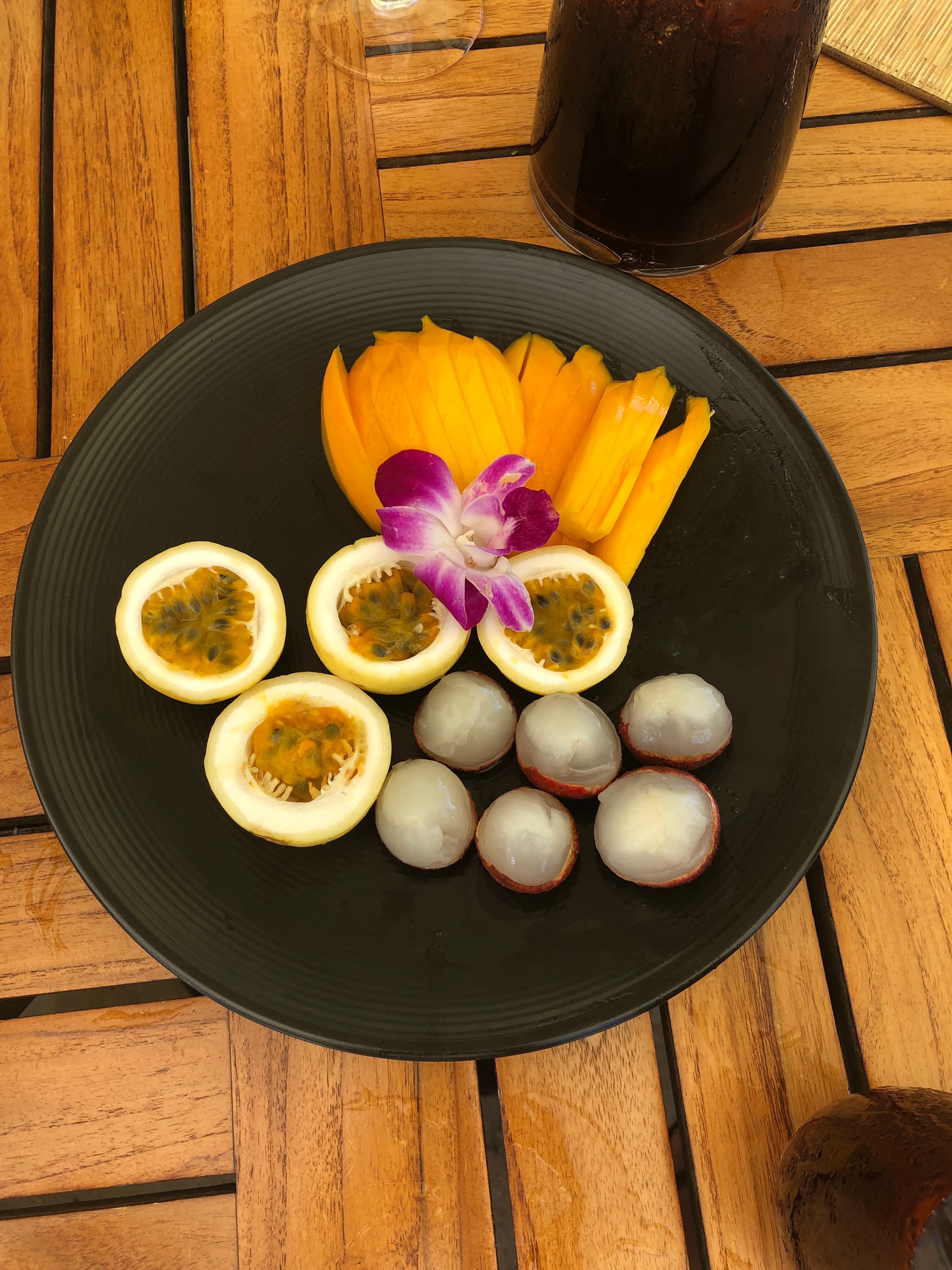 Food served in a plate