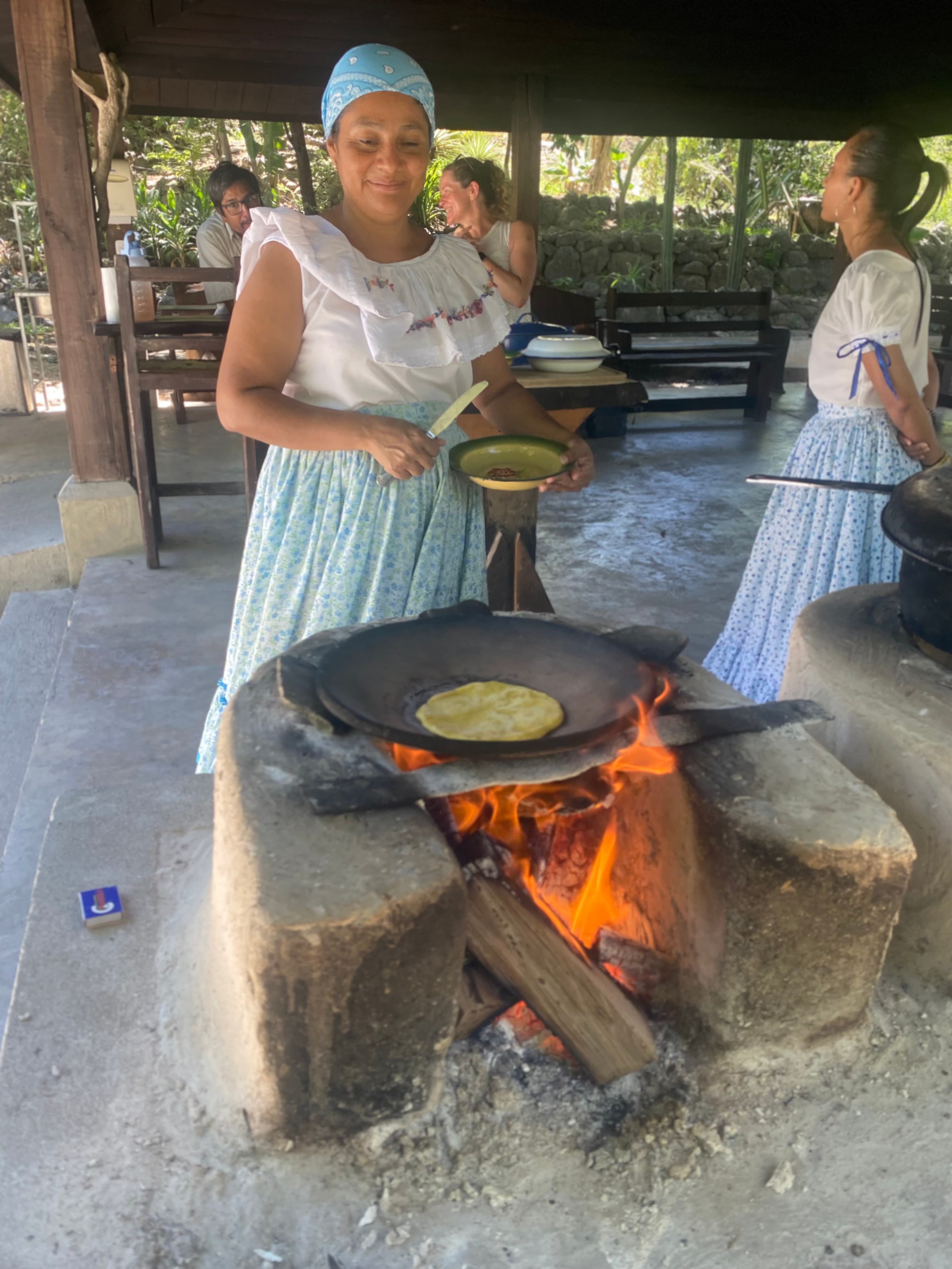 cooking food