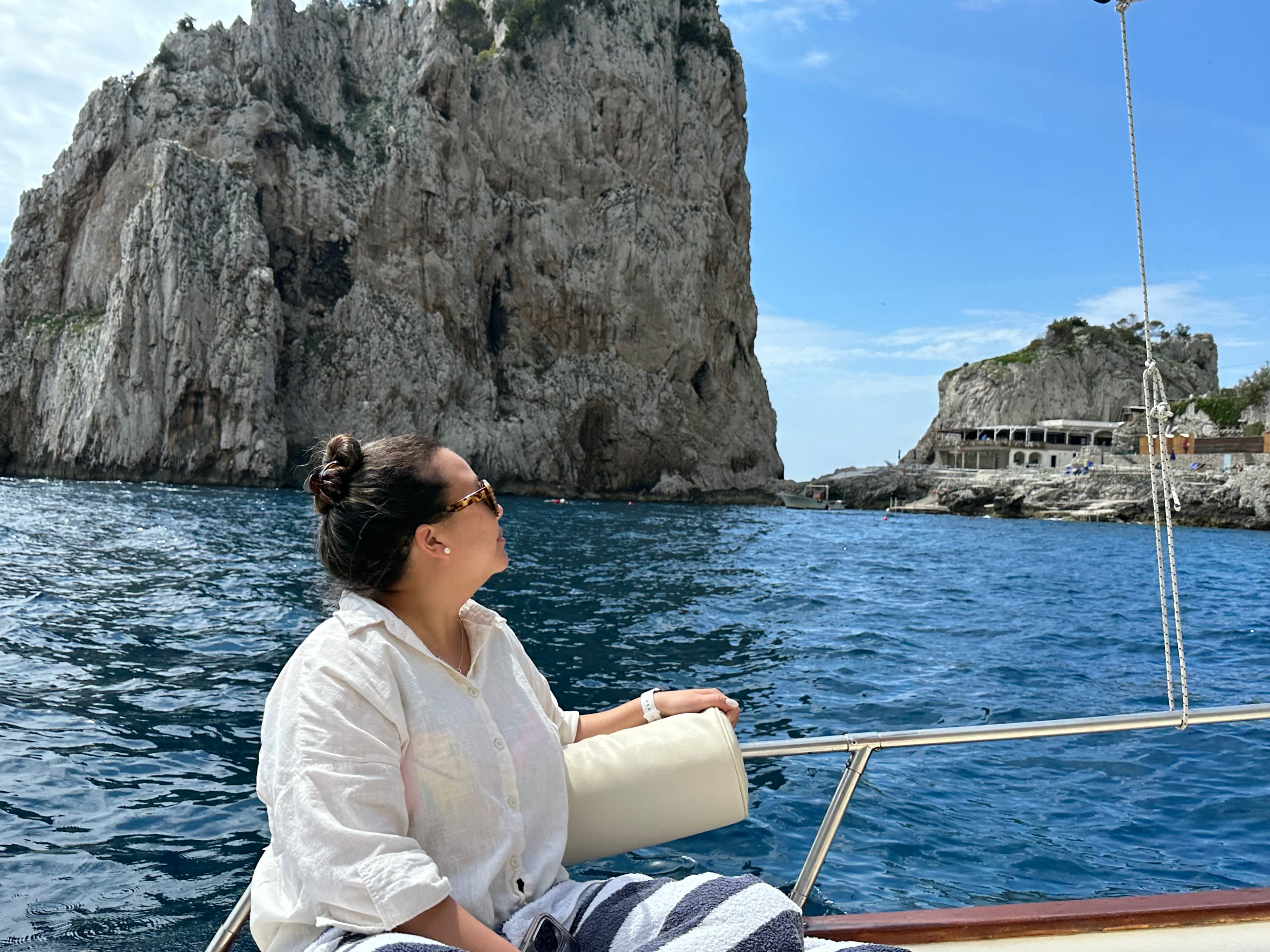 Picture of Brittany on a yacht