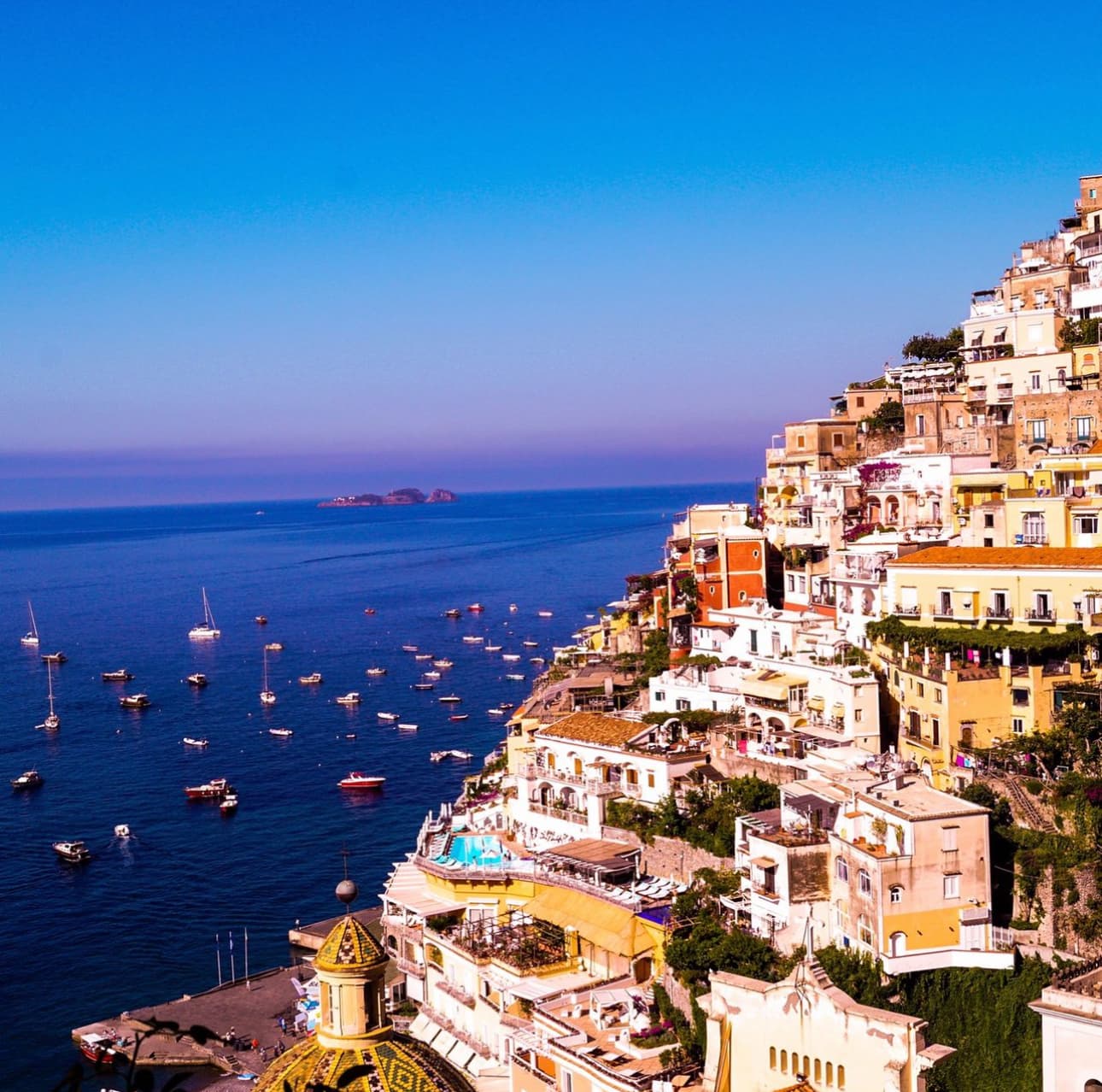 Ships floating in the sea