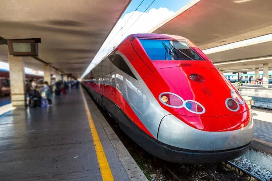 High-speed train from Rome to Naples where you can have a private transfer to Amalfi Coast.