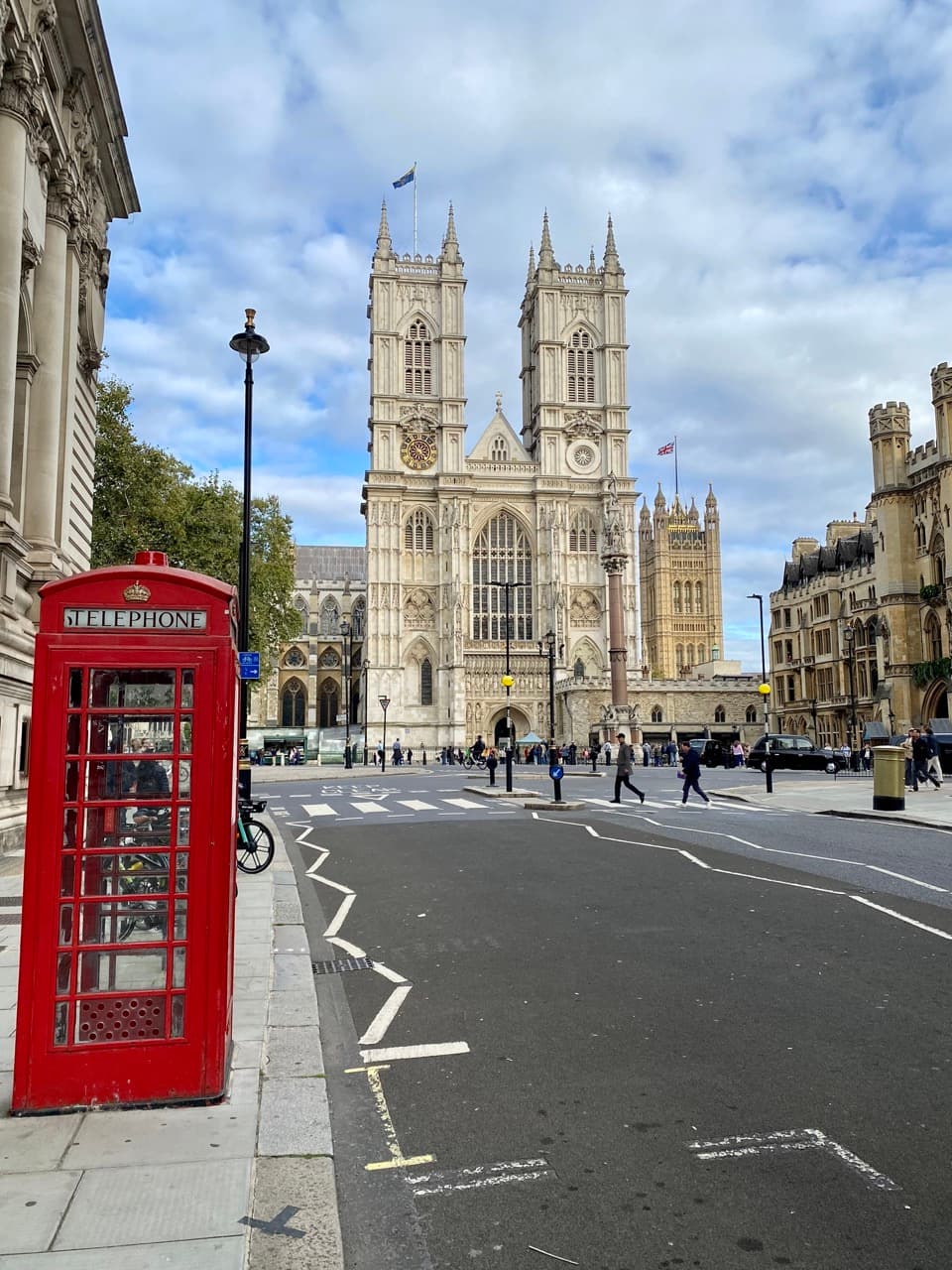 Photo of a red telephone booth