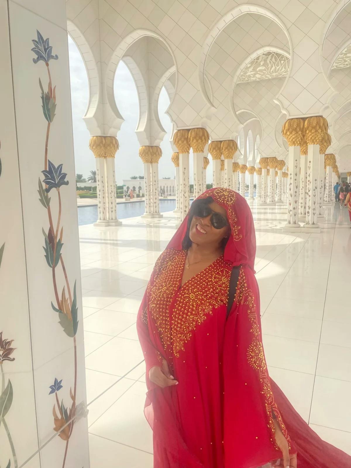 red girl in Dubai