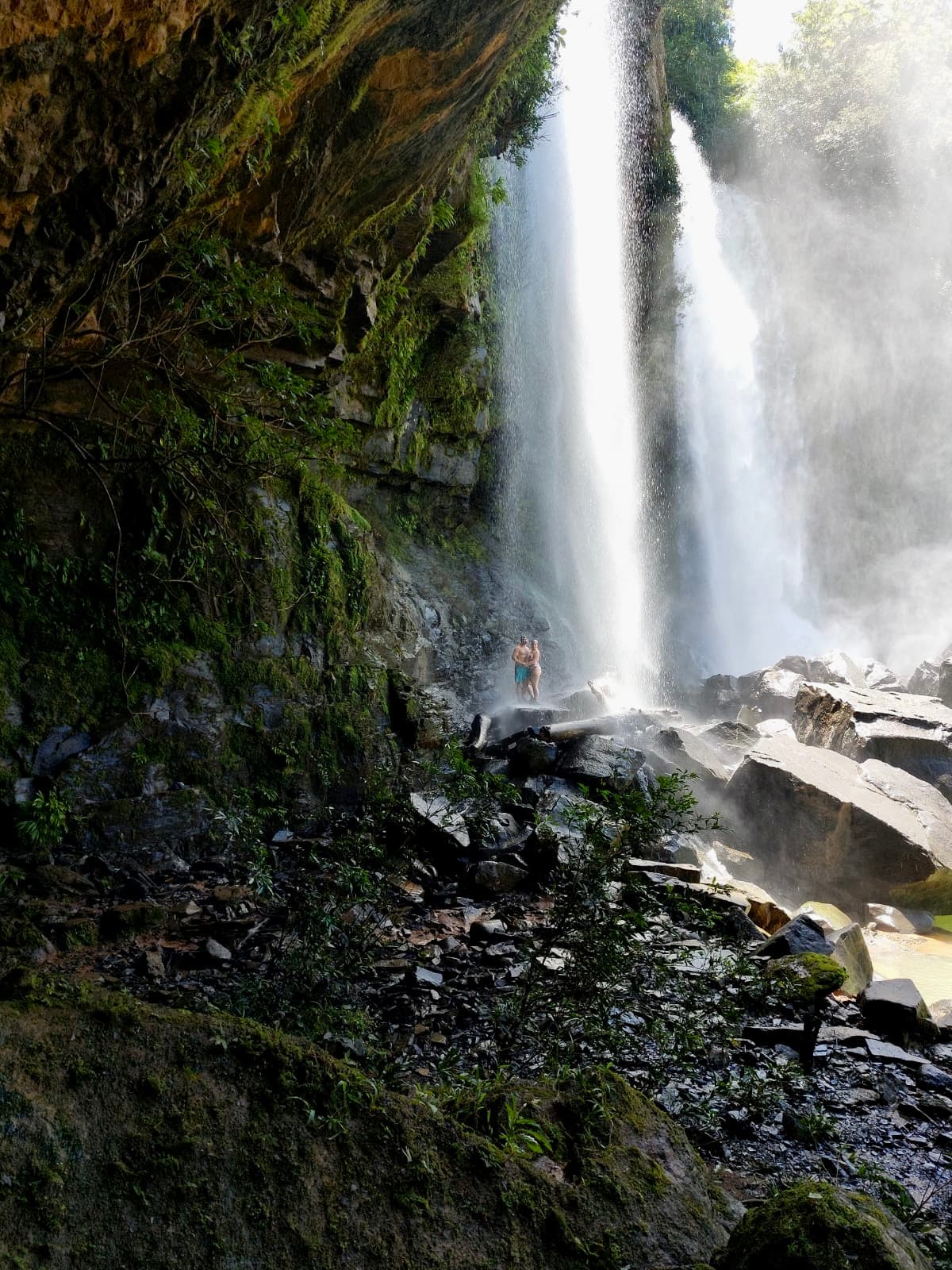 A beautiful view of waterfall