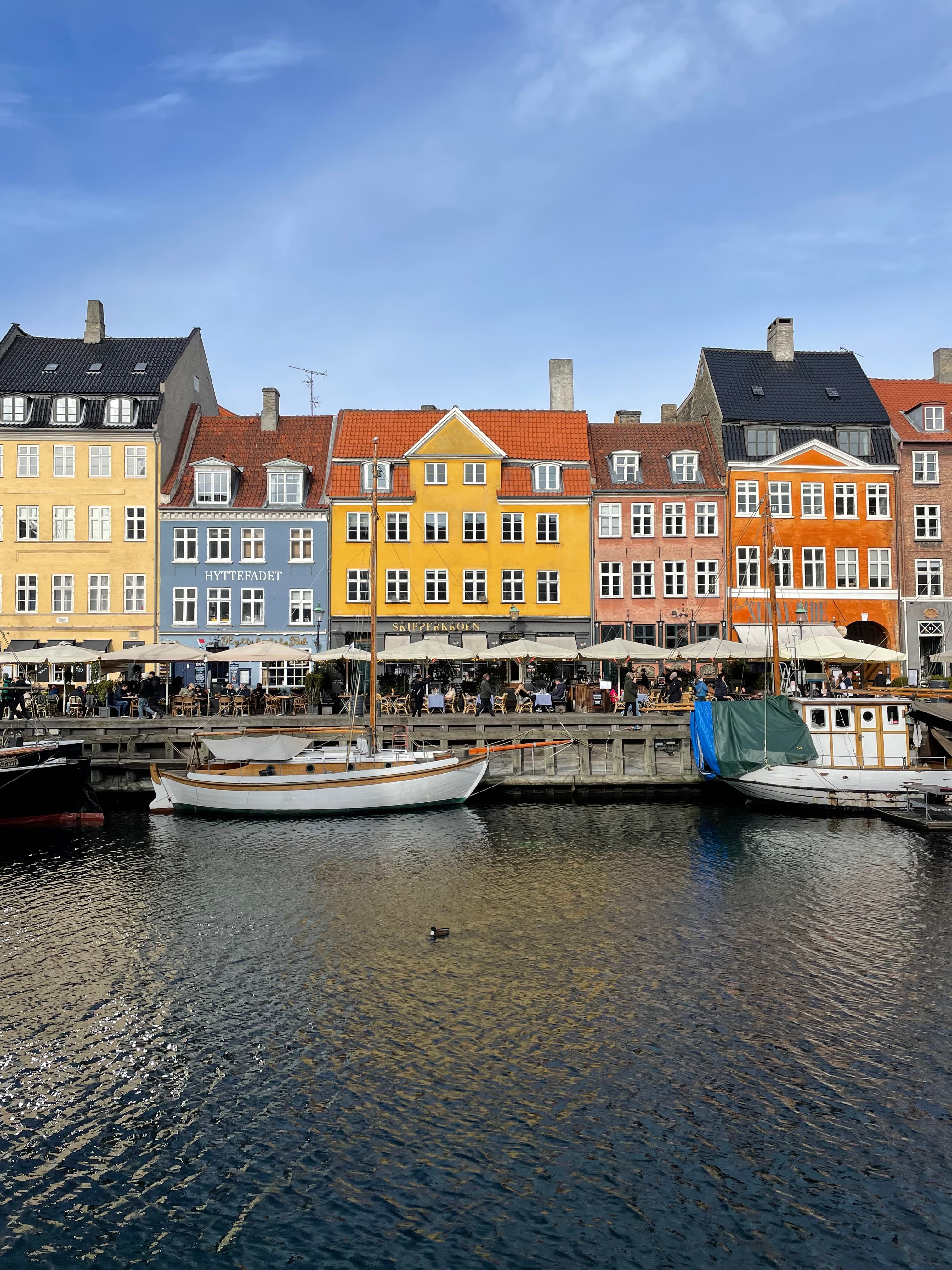 Beautiful view of colorful buildings
