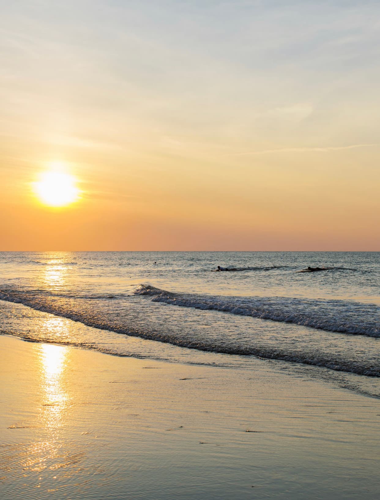 Sunset and sea view