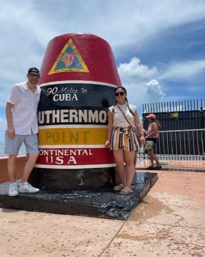 Picture of Melisa at Southernmost Point of the Continental U.S.A.