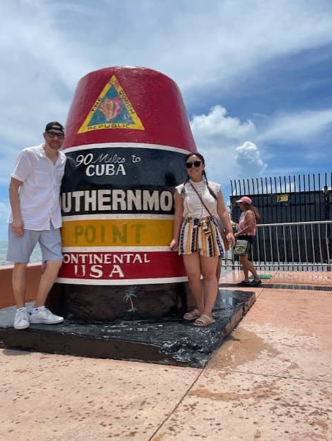 Picture of Melisa at Southernmost Point of the Continental U.S.A.