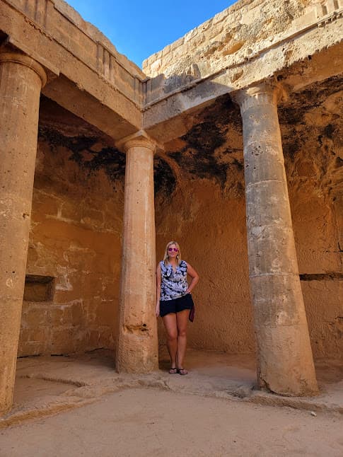 Picture of Emily at Archaeological Site of the Tombs of the Kings