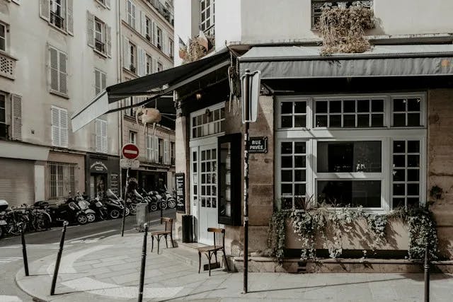 Cafe by the street in paris