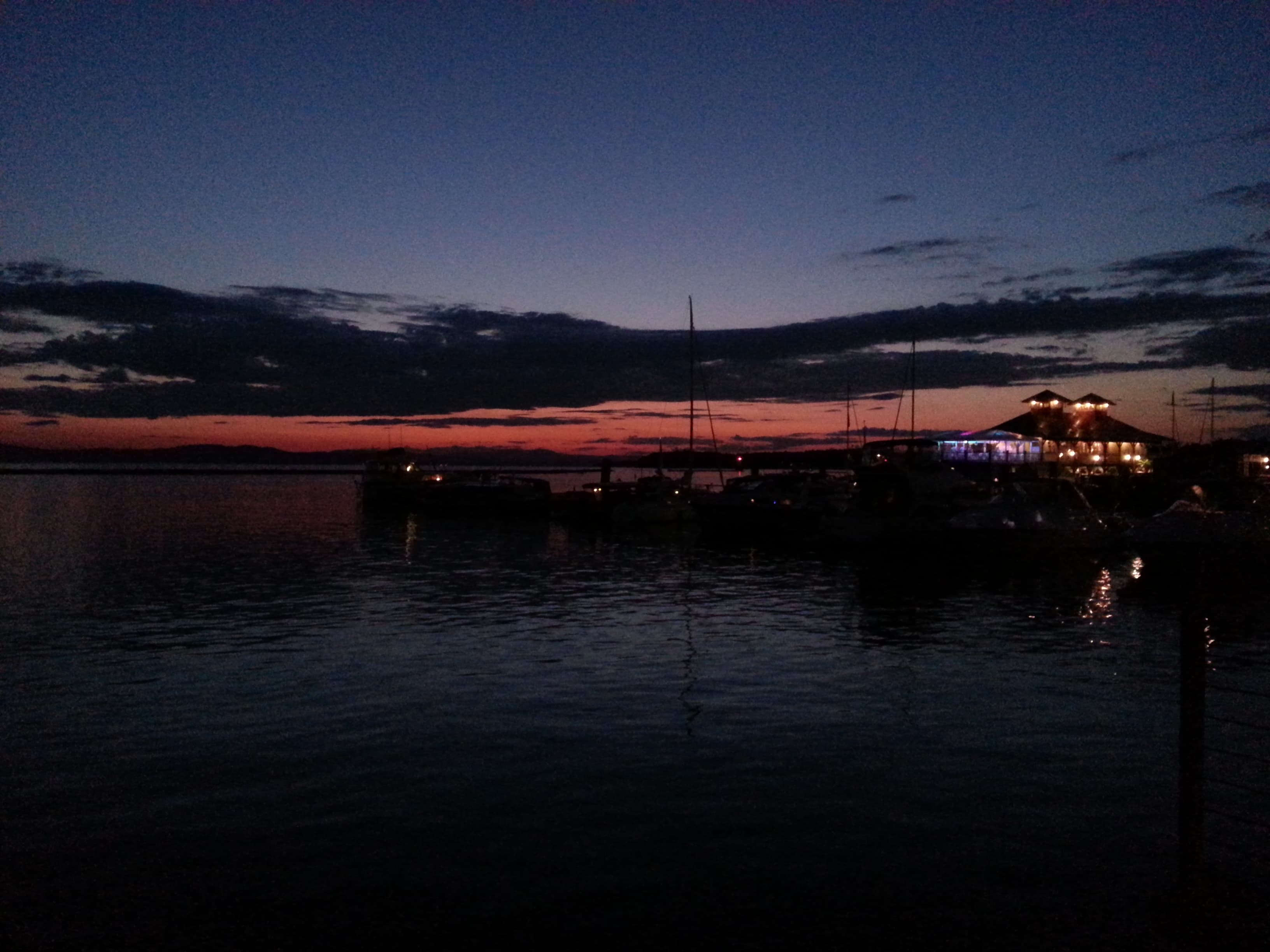 A beautiful view of sunset