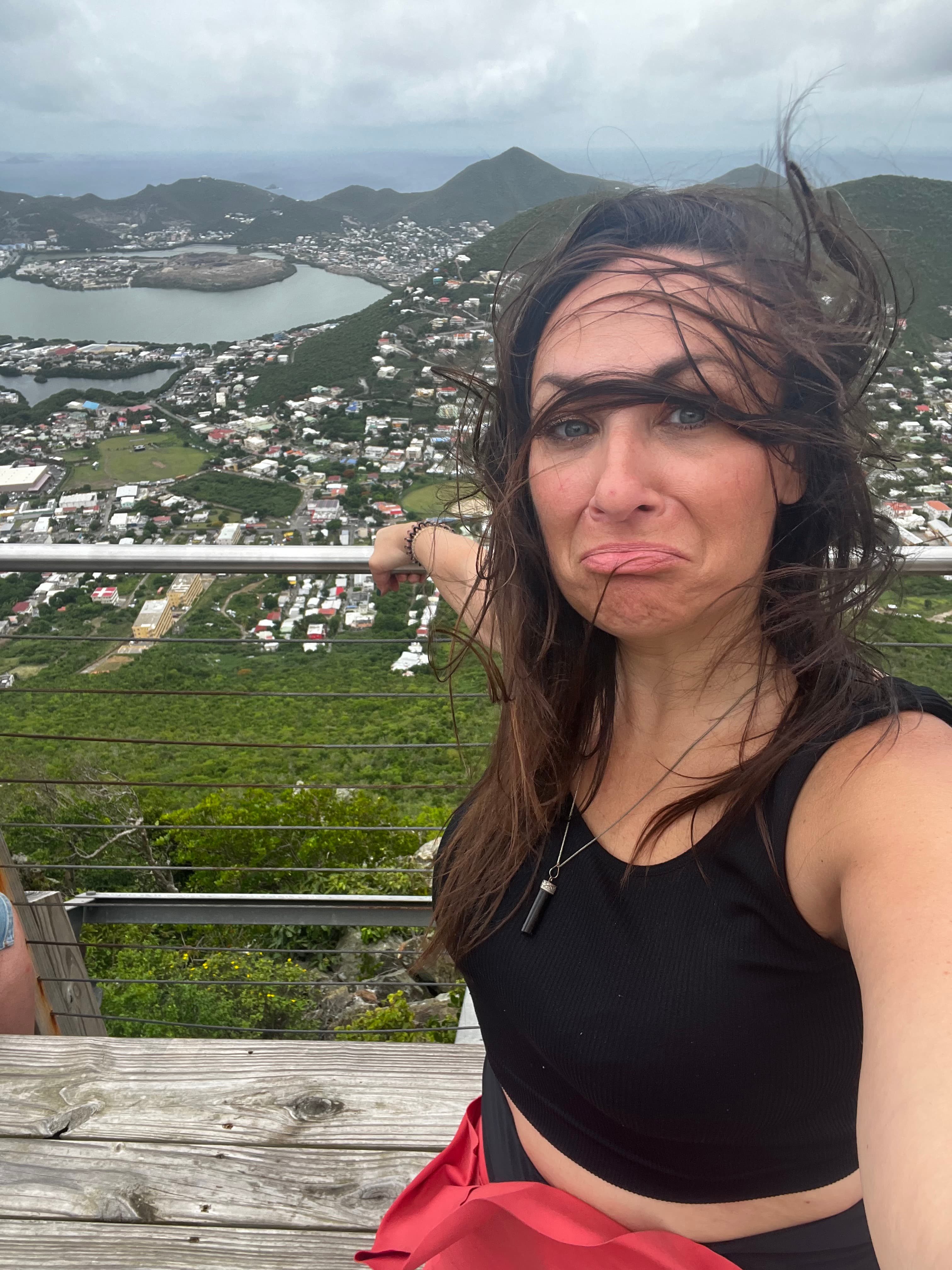 view from high mountain