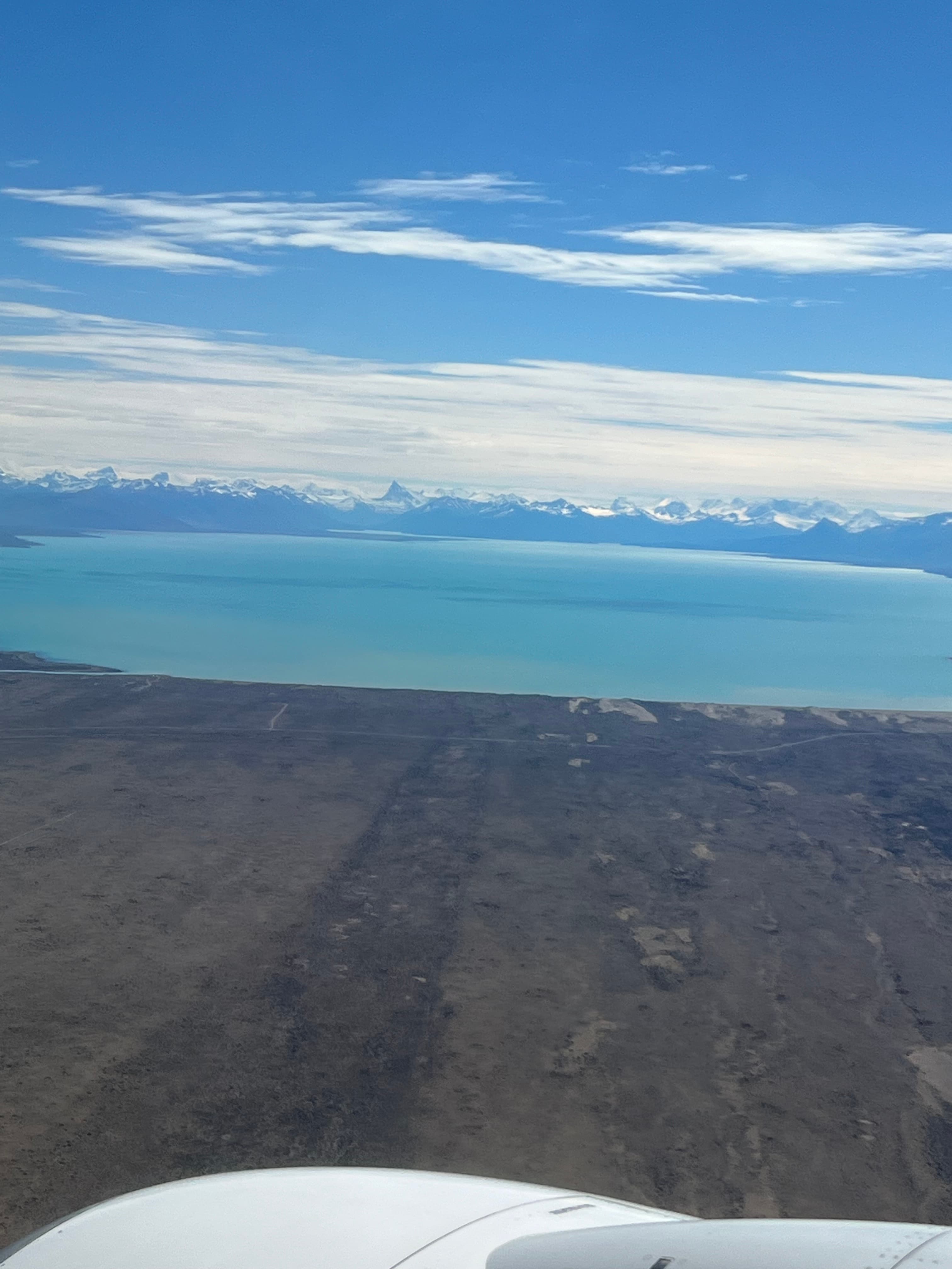 Vie wof mounatins from plane