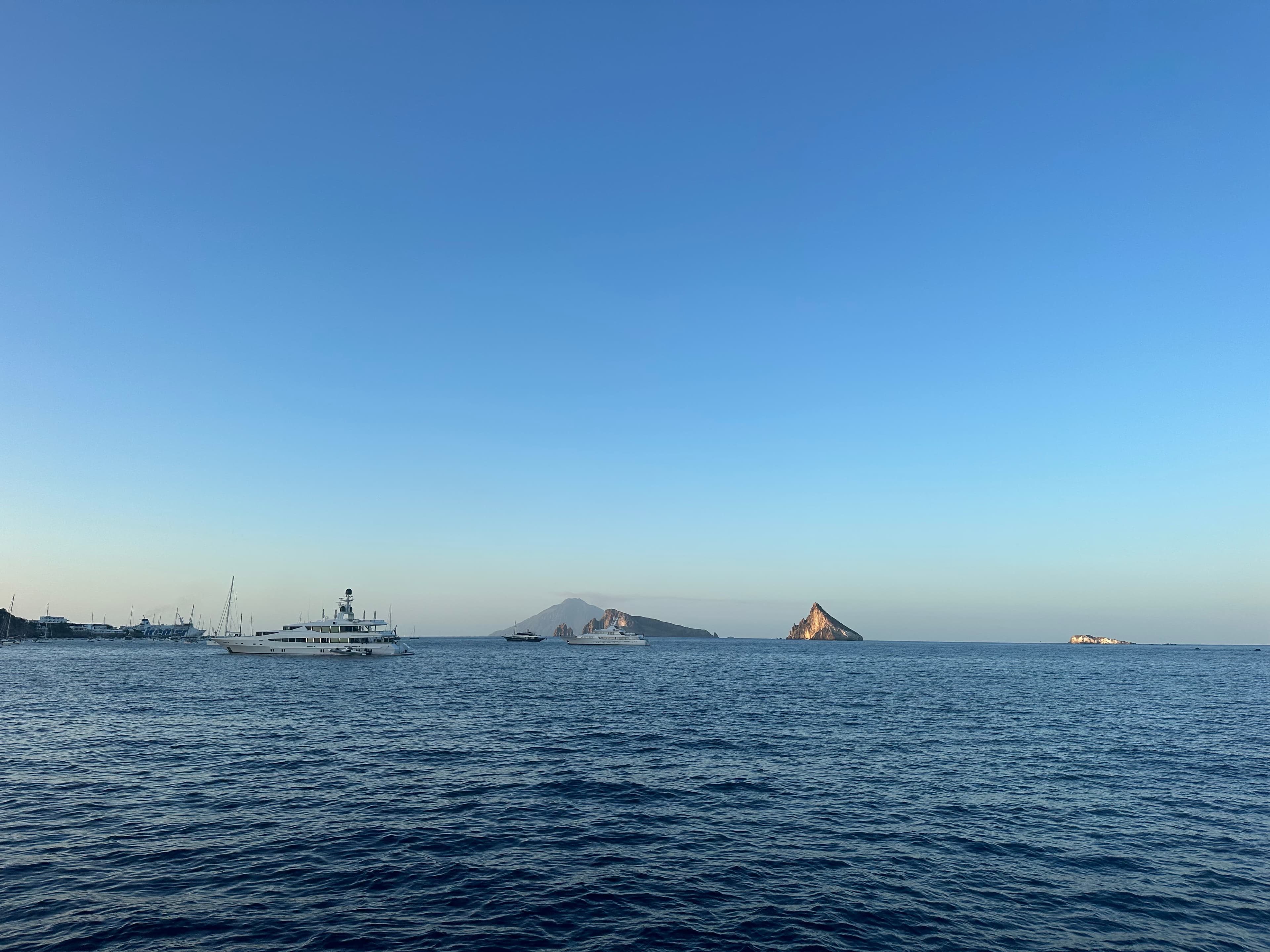 A cruise sailing in the sea