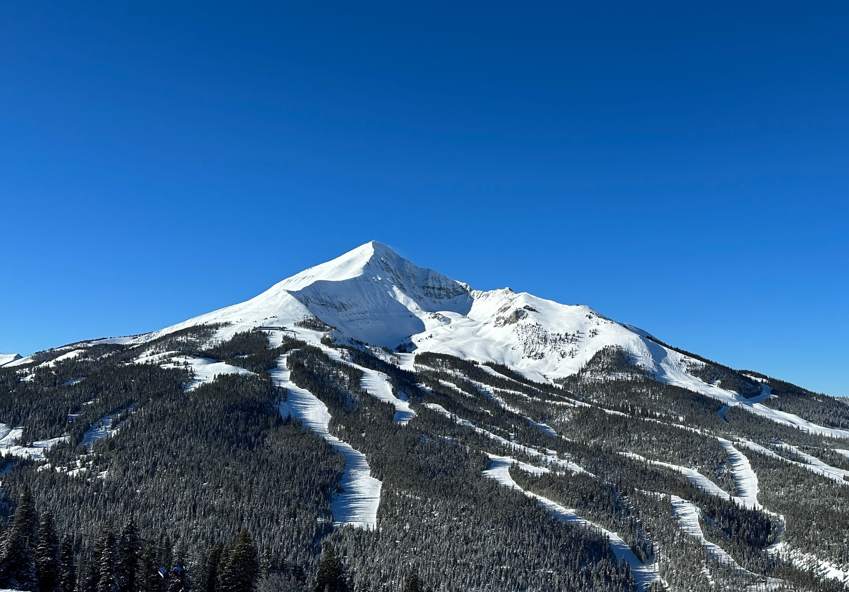 snow capped mountain