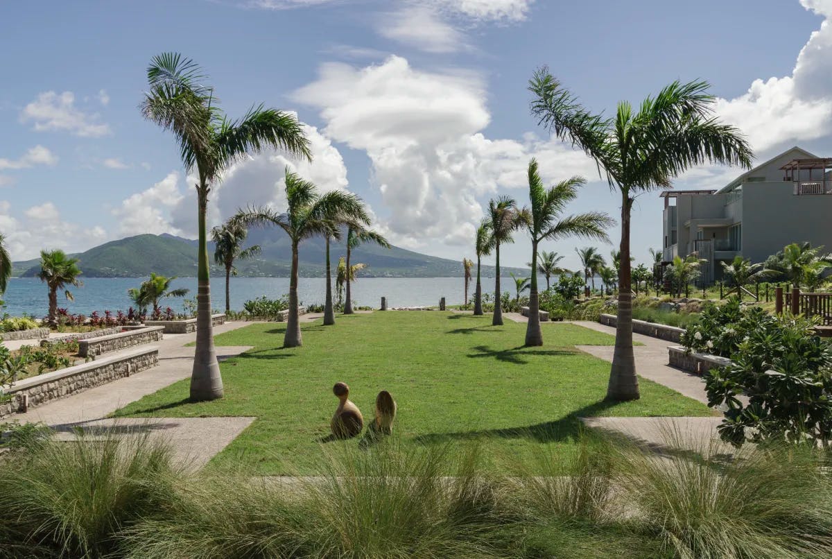 Park Hyatt St. Kitts courtyard lawn