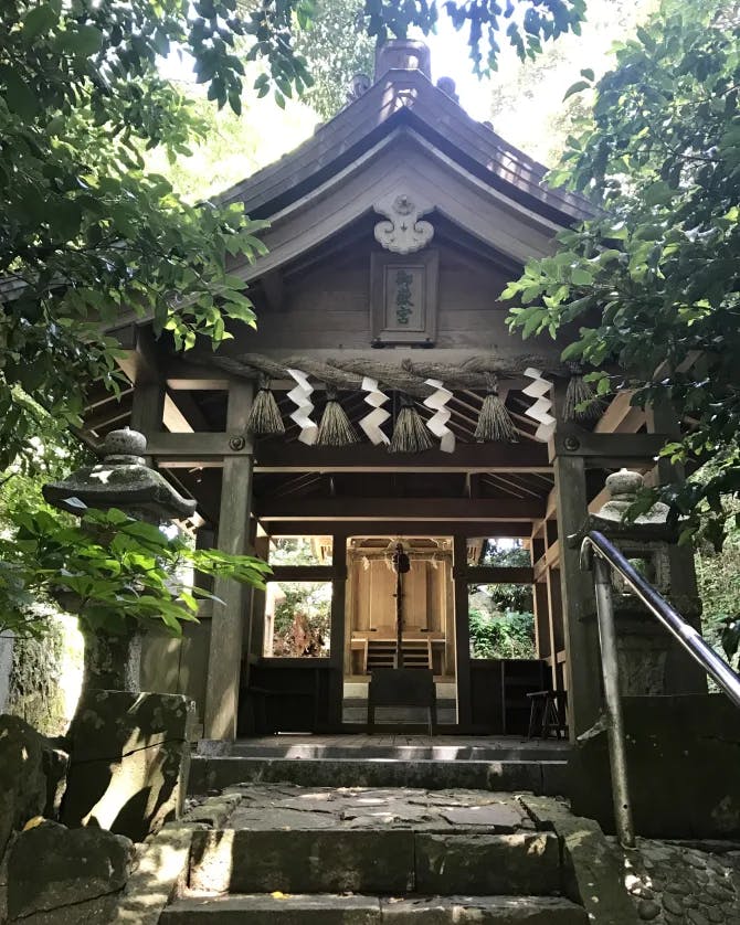 A beautiful picture of japnese building front view with trees