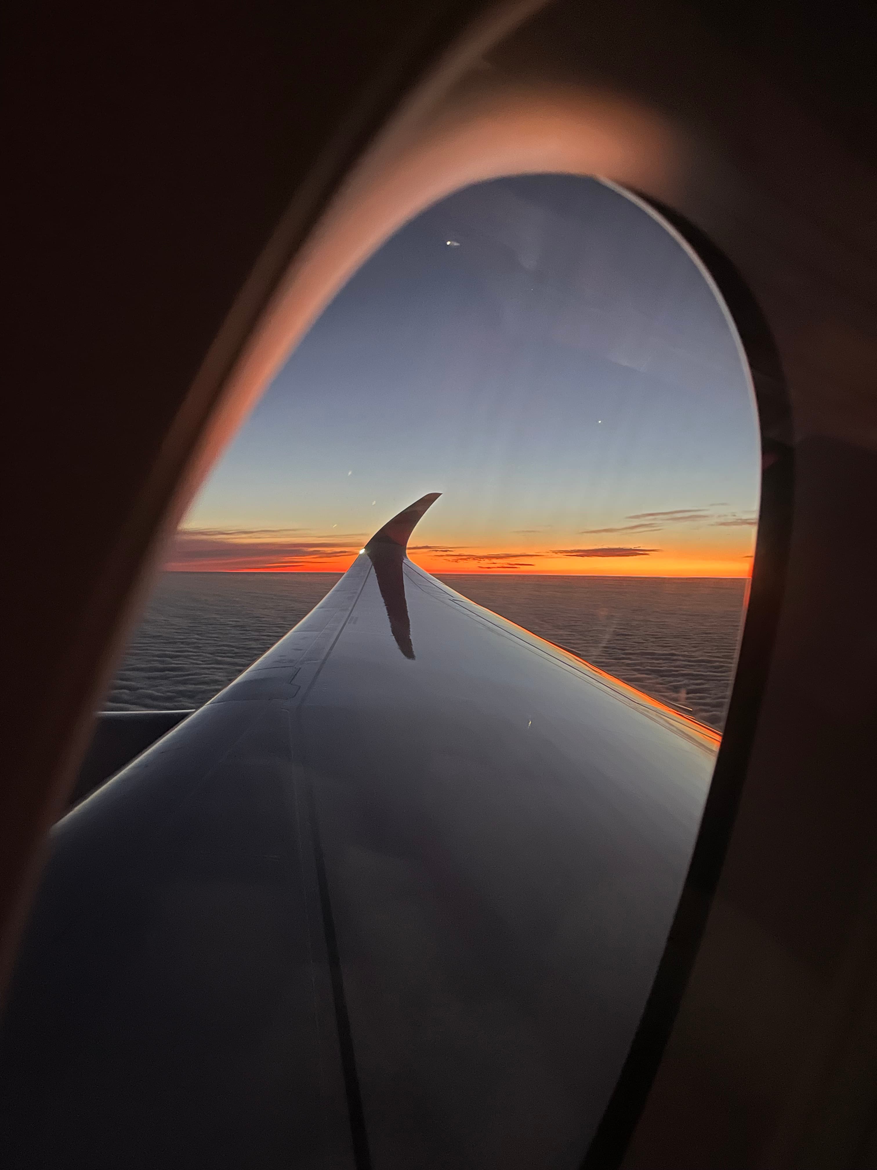 Sky from the plane window