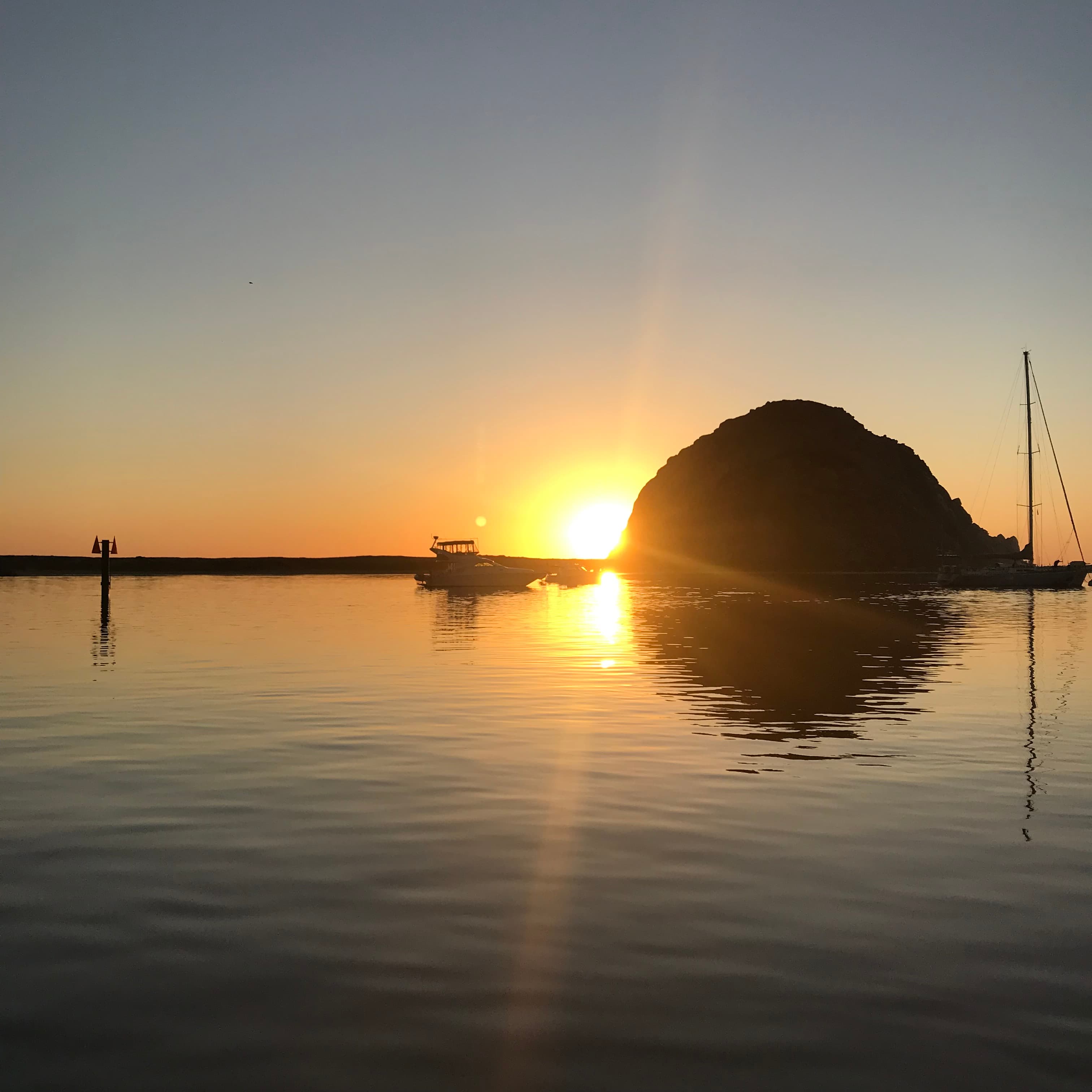 Beautiful sunset on the beach