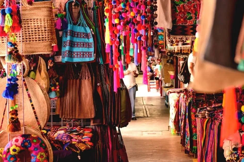Colorful traditional market