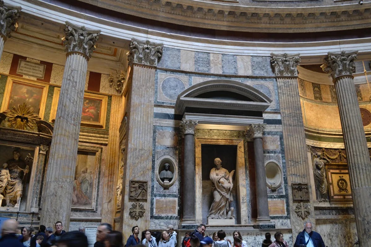 The Pantheon is a former Roman temple.