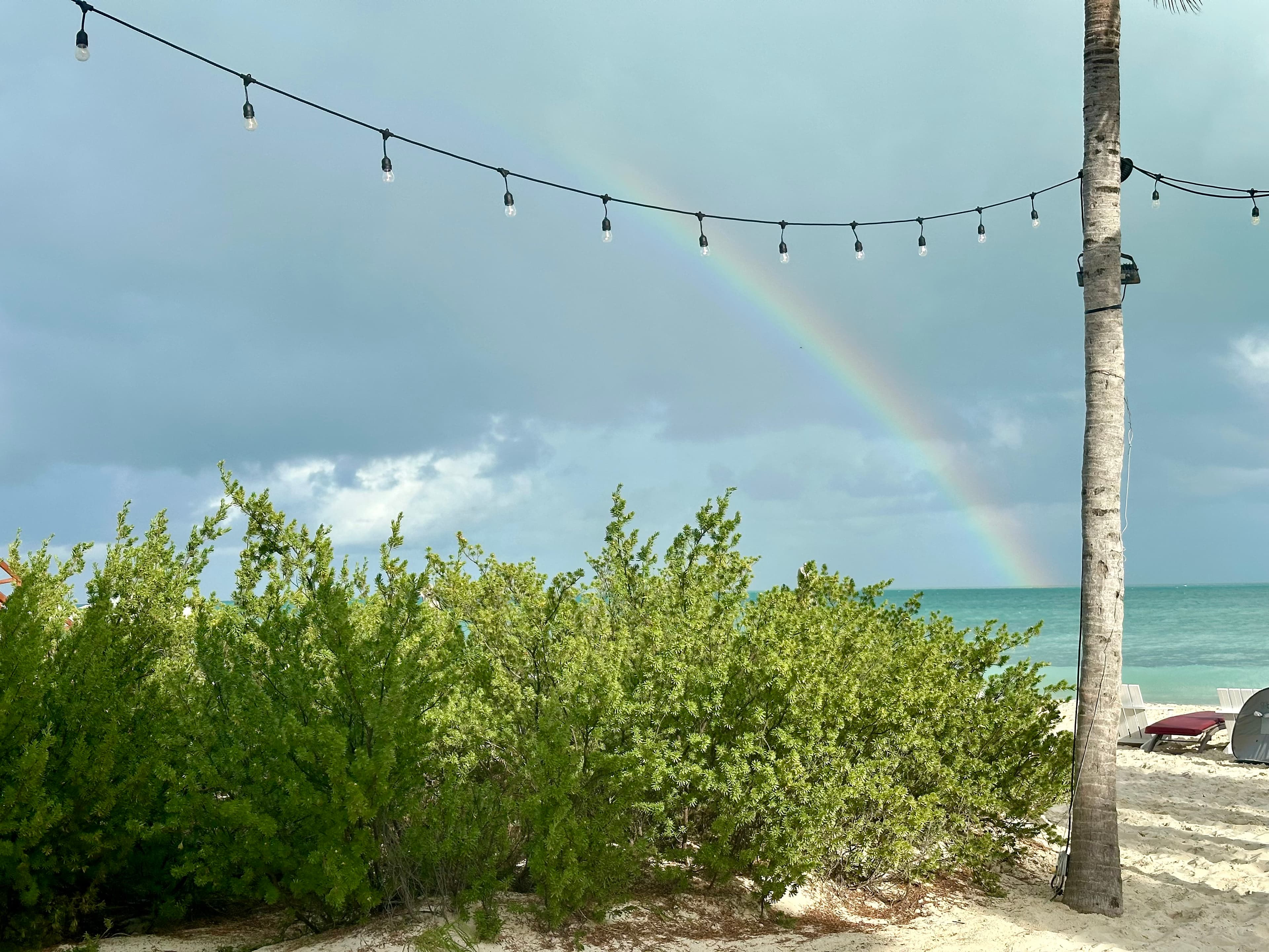 Picture of rainbow on beach