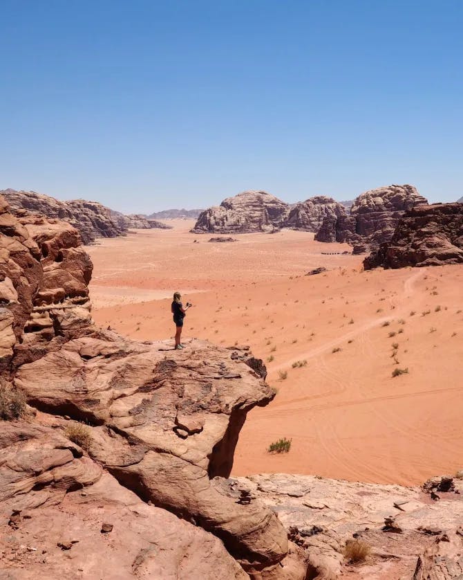Picture of Rachel at Wadi Rum Protected Area