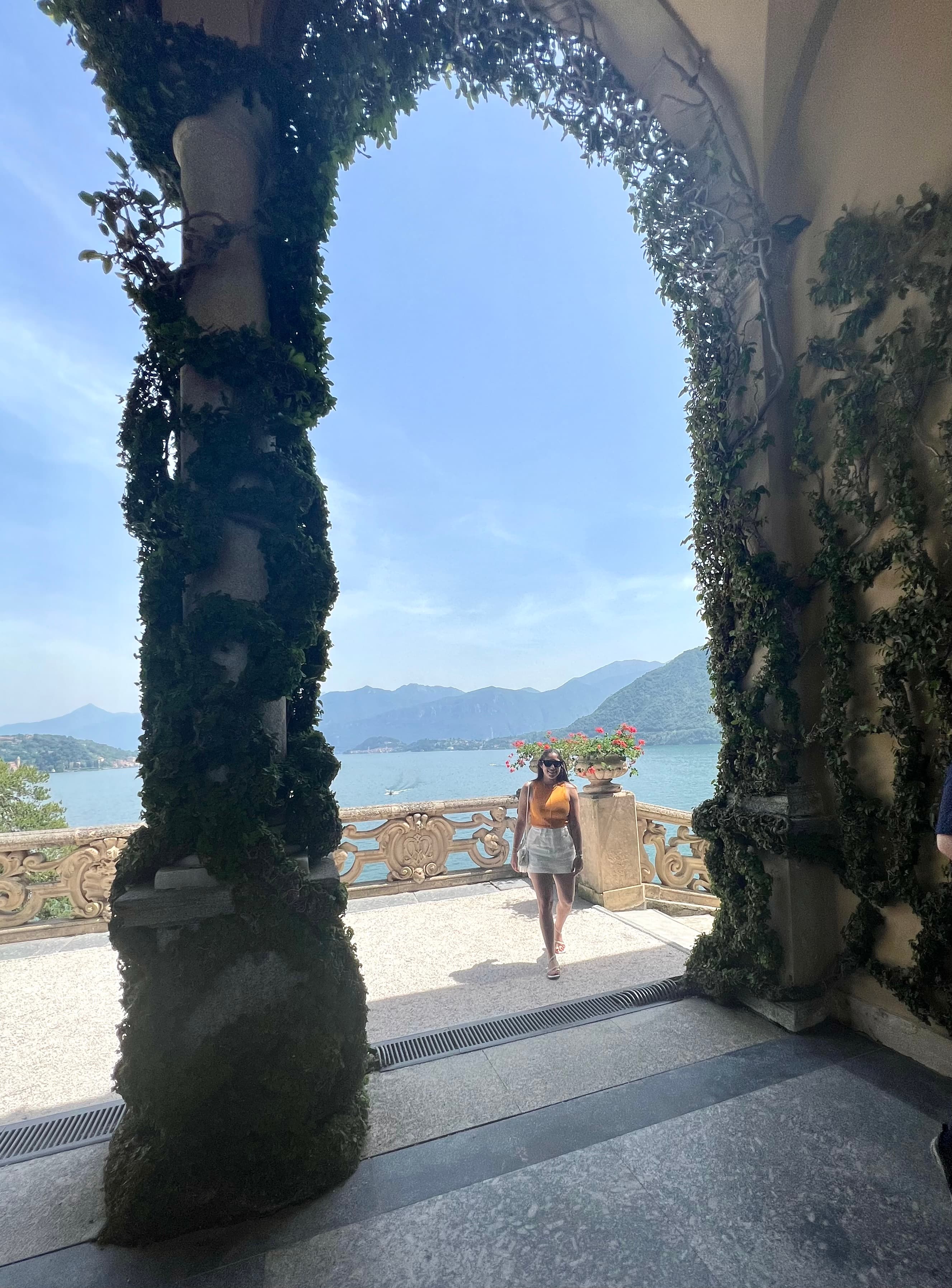 Woman standing on a beach site
