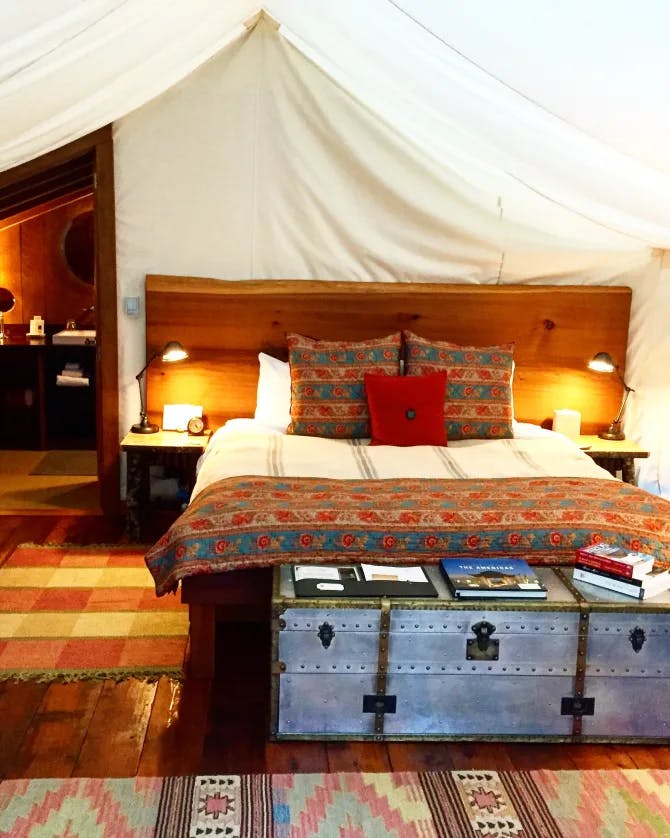Luxury tent accommodation