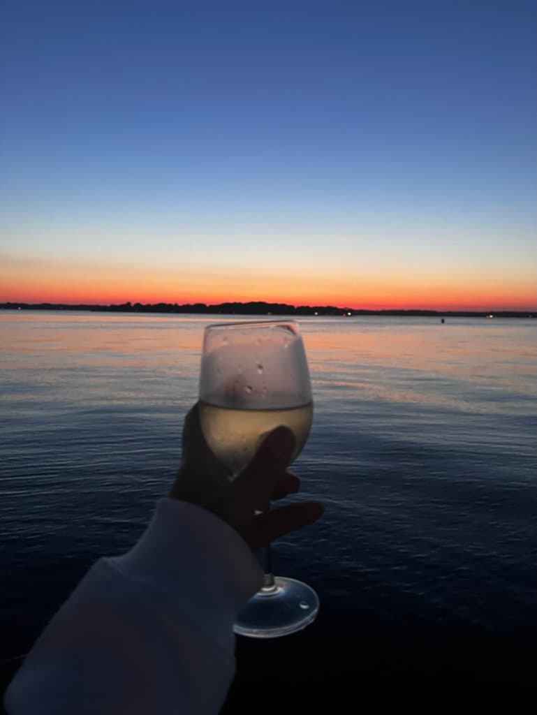 Picture of glass in hand