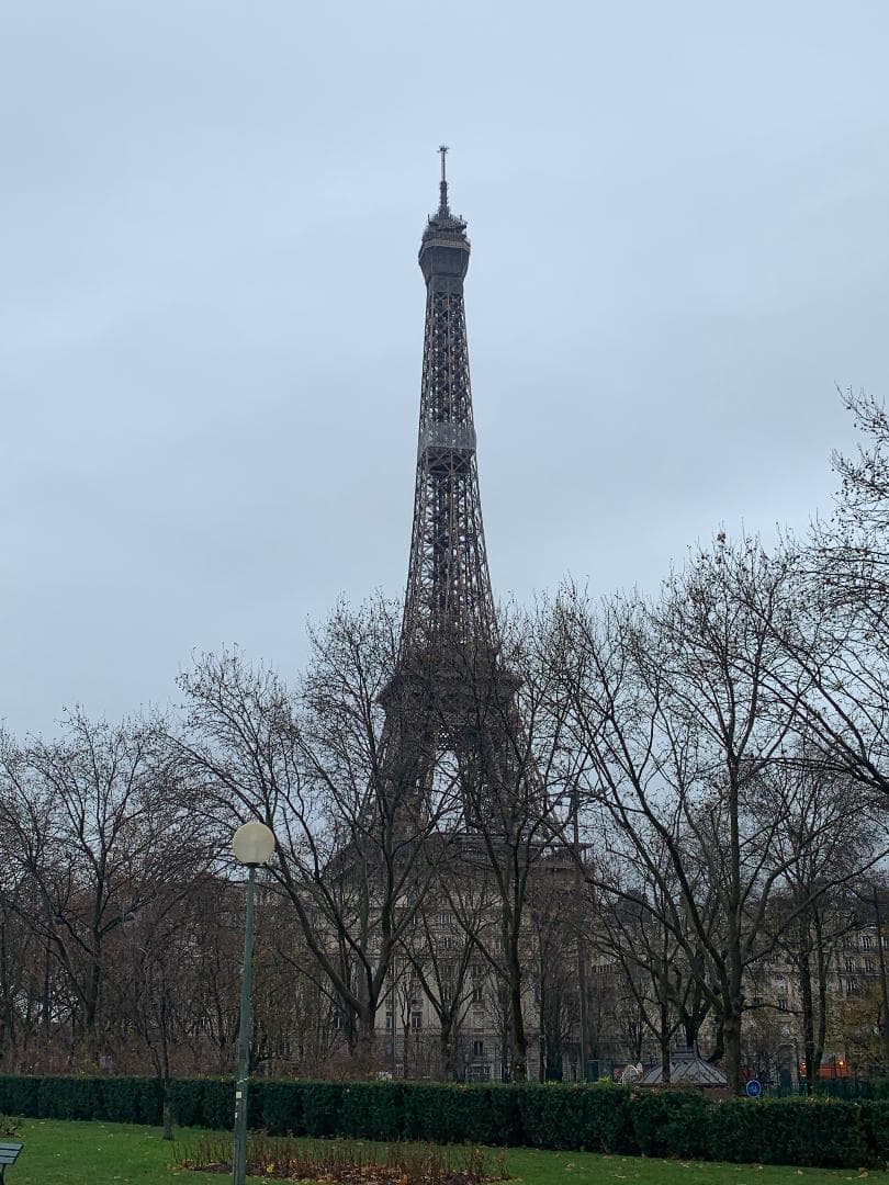 Eiffel Tower in Greyscale
