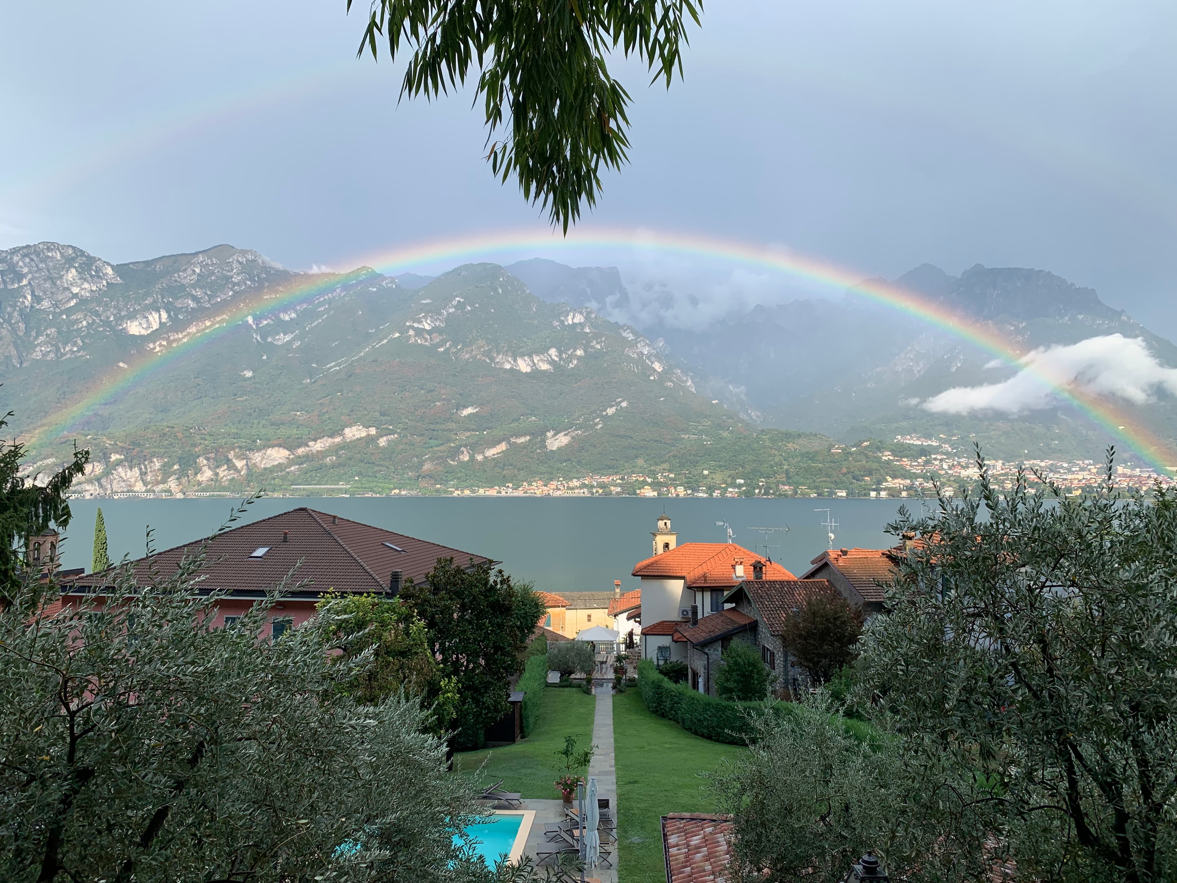 Rainbow in Lake Como