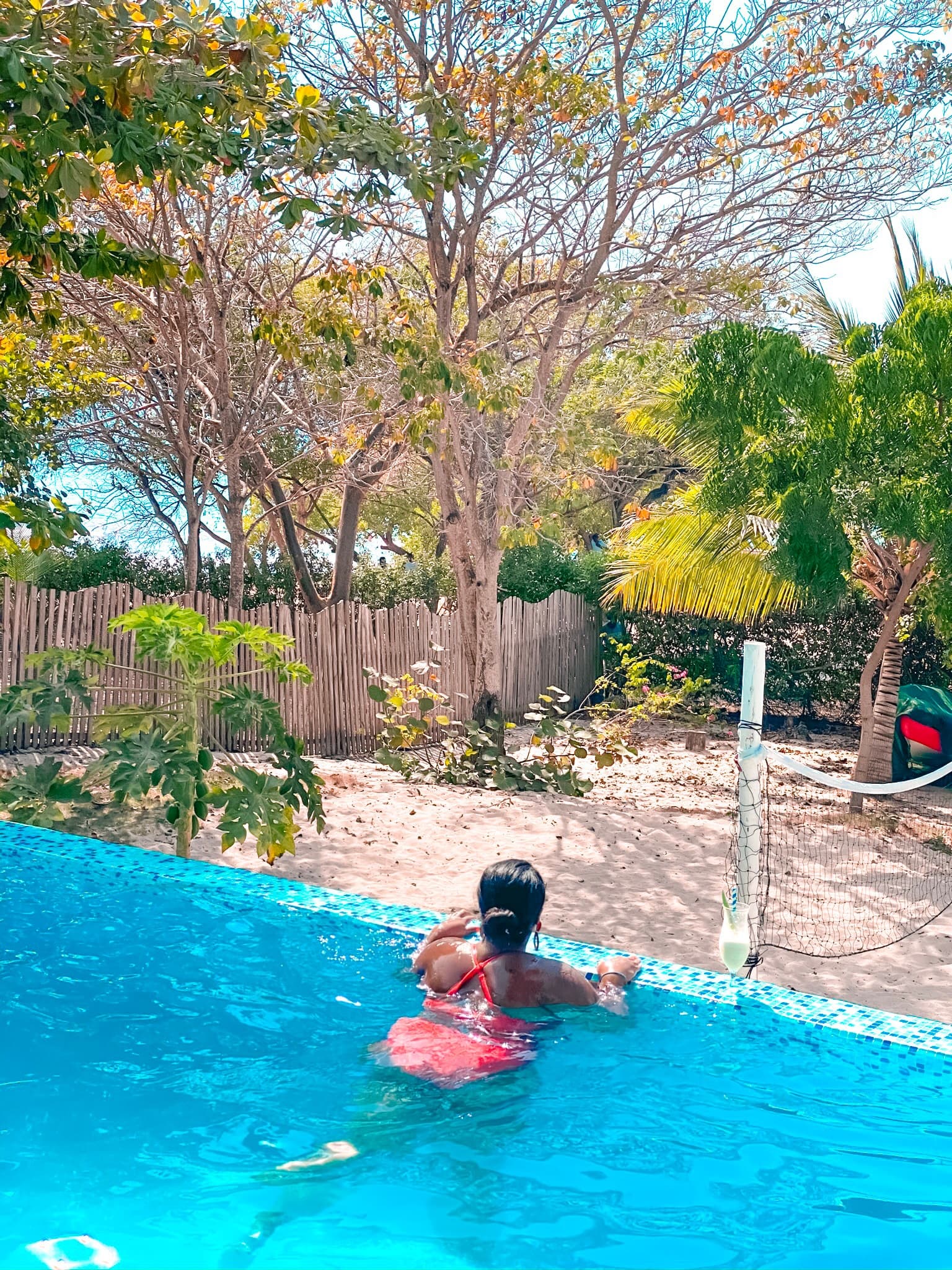 Swimming in the pool