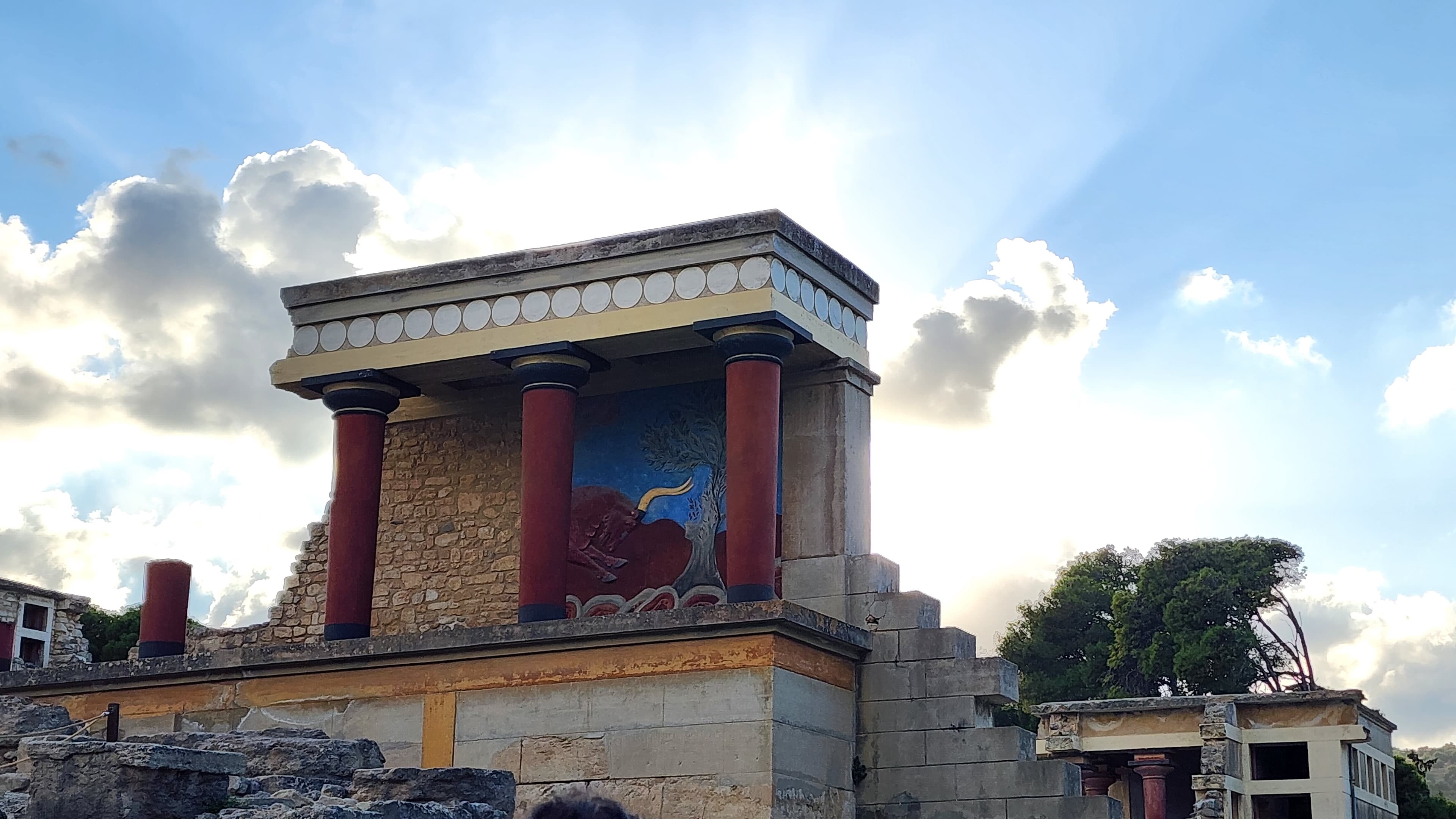 View of an artistic wall of a building