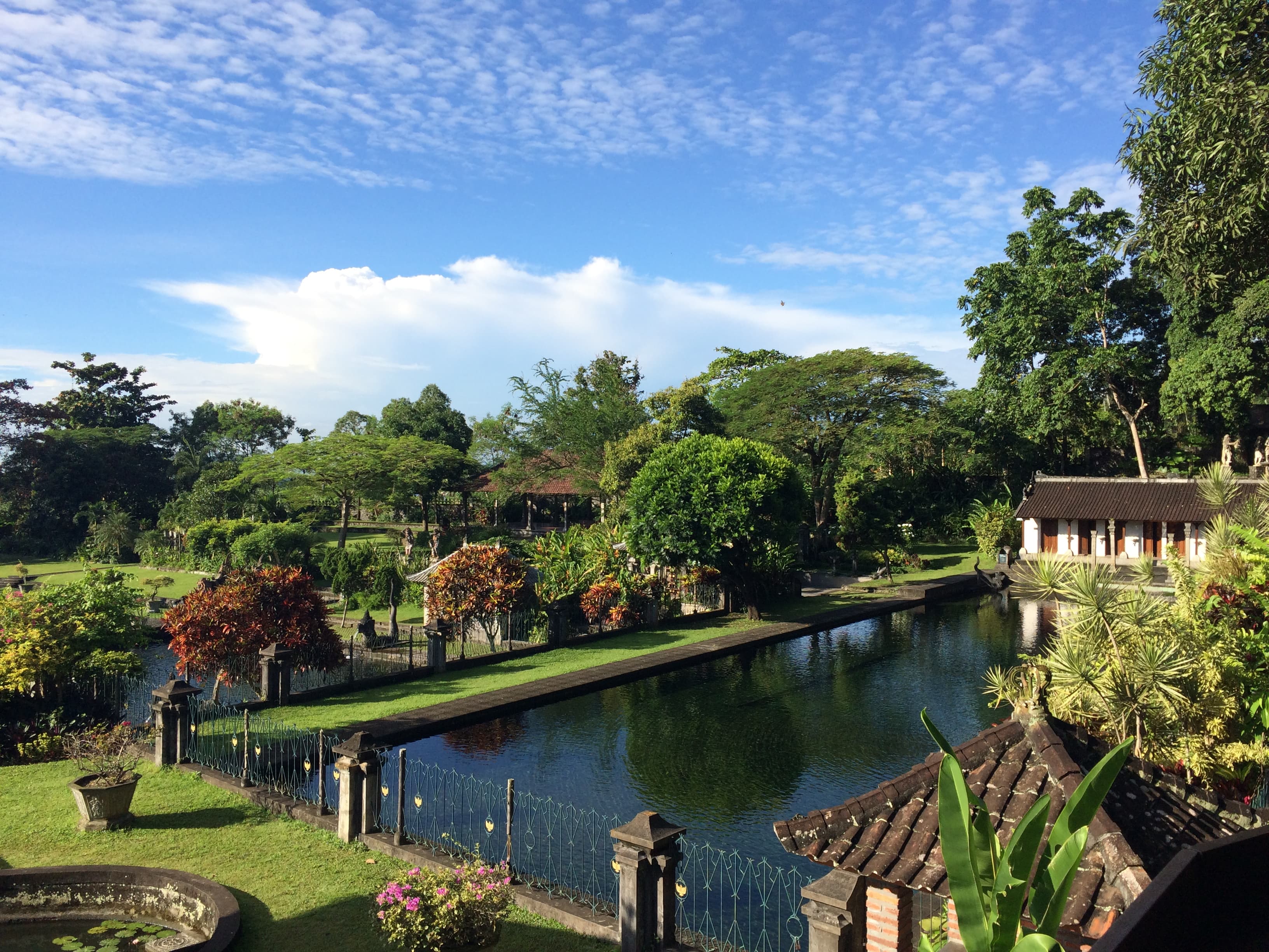 View of a pool and valley