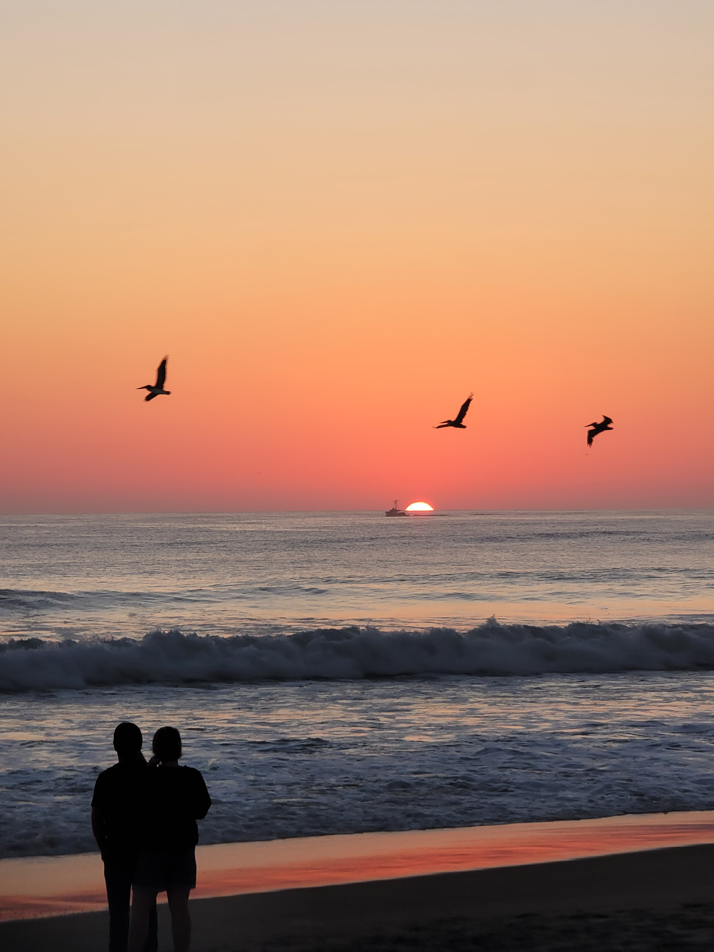 Picture of beautiful sunset at beach