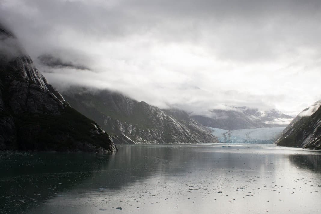 View of the lake in winters