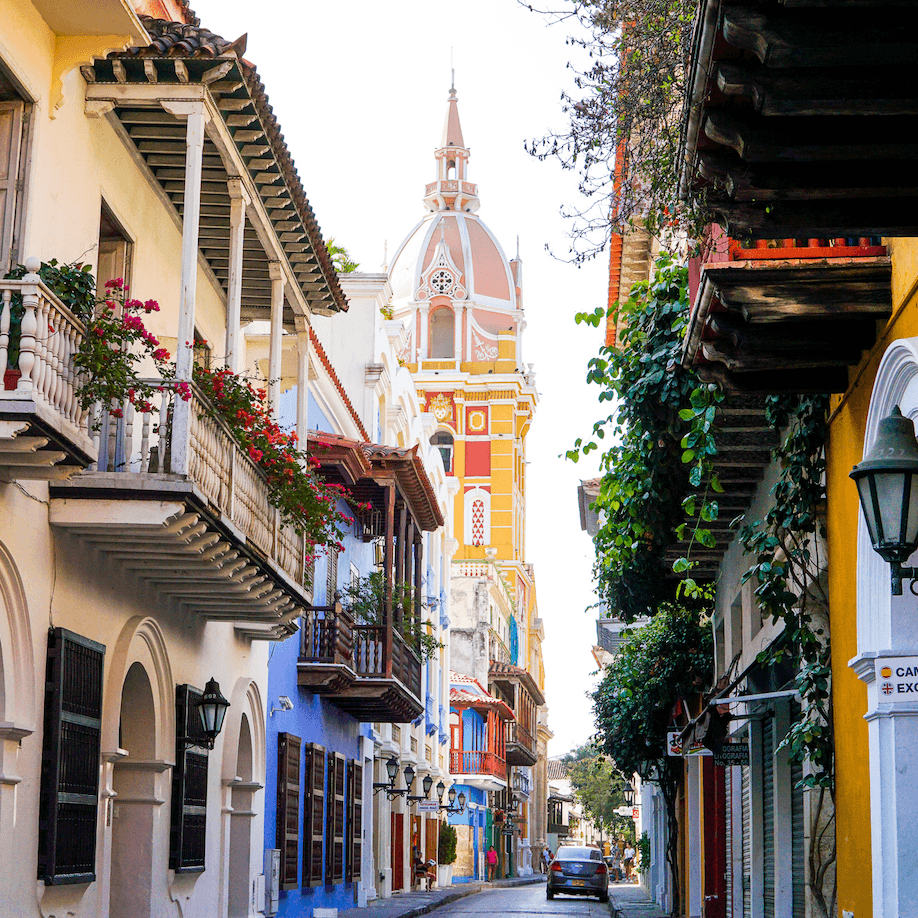 Beautiful street with amazing architecture
