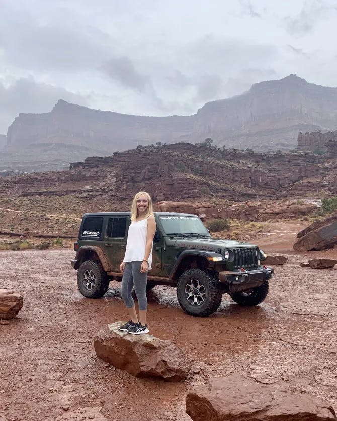 jeep in desert