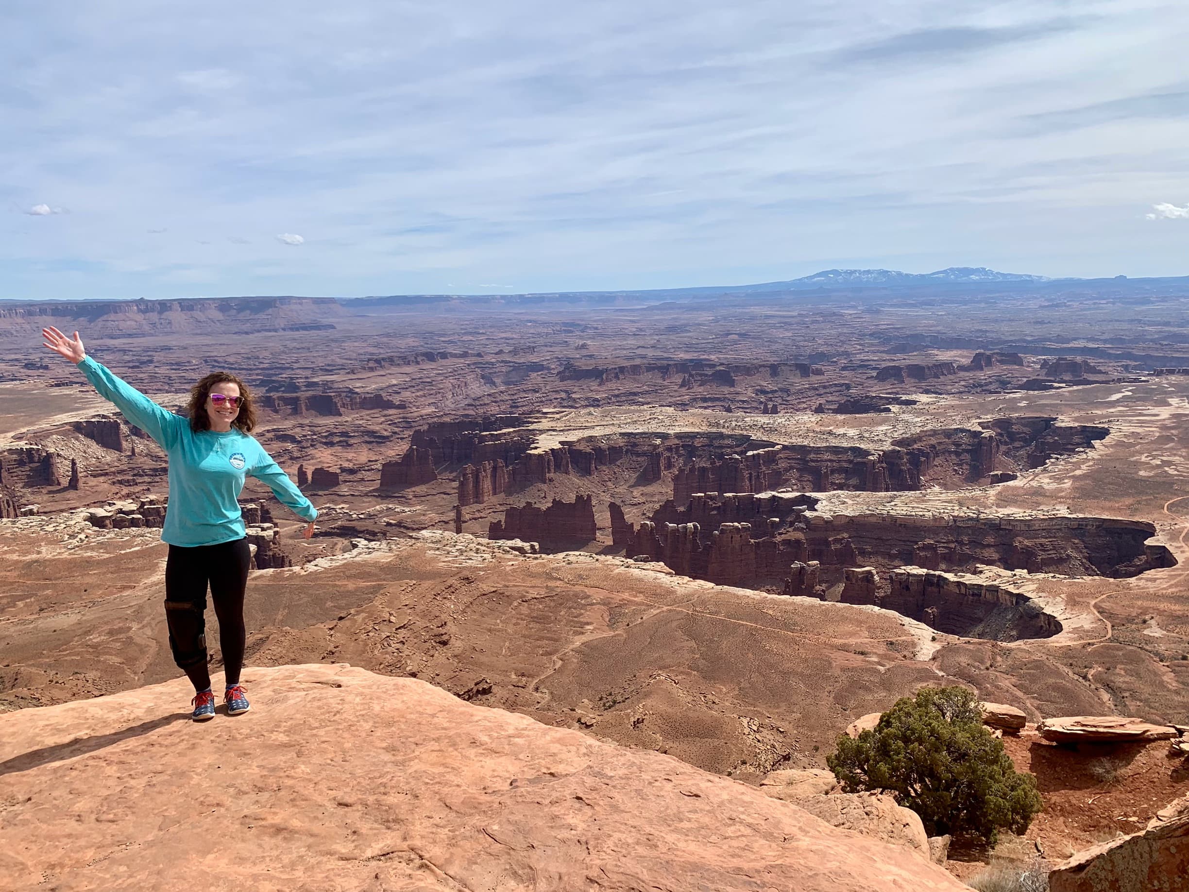 Travel advisor posing in a dried-out region