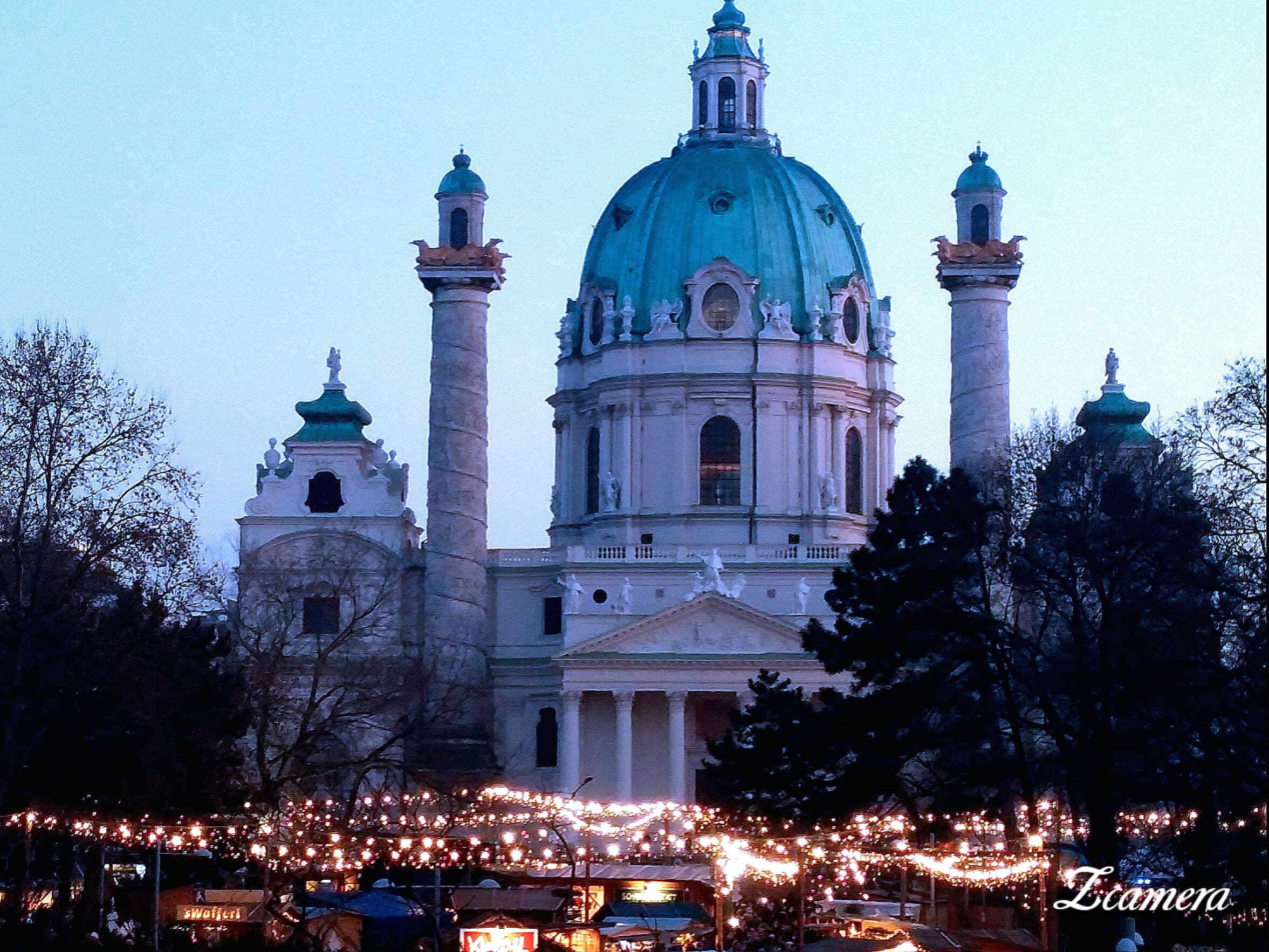 Visiting the Christmas market in Vienna