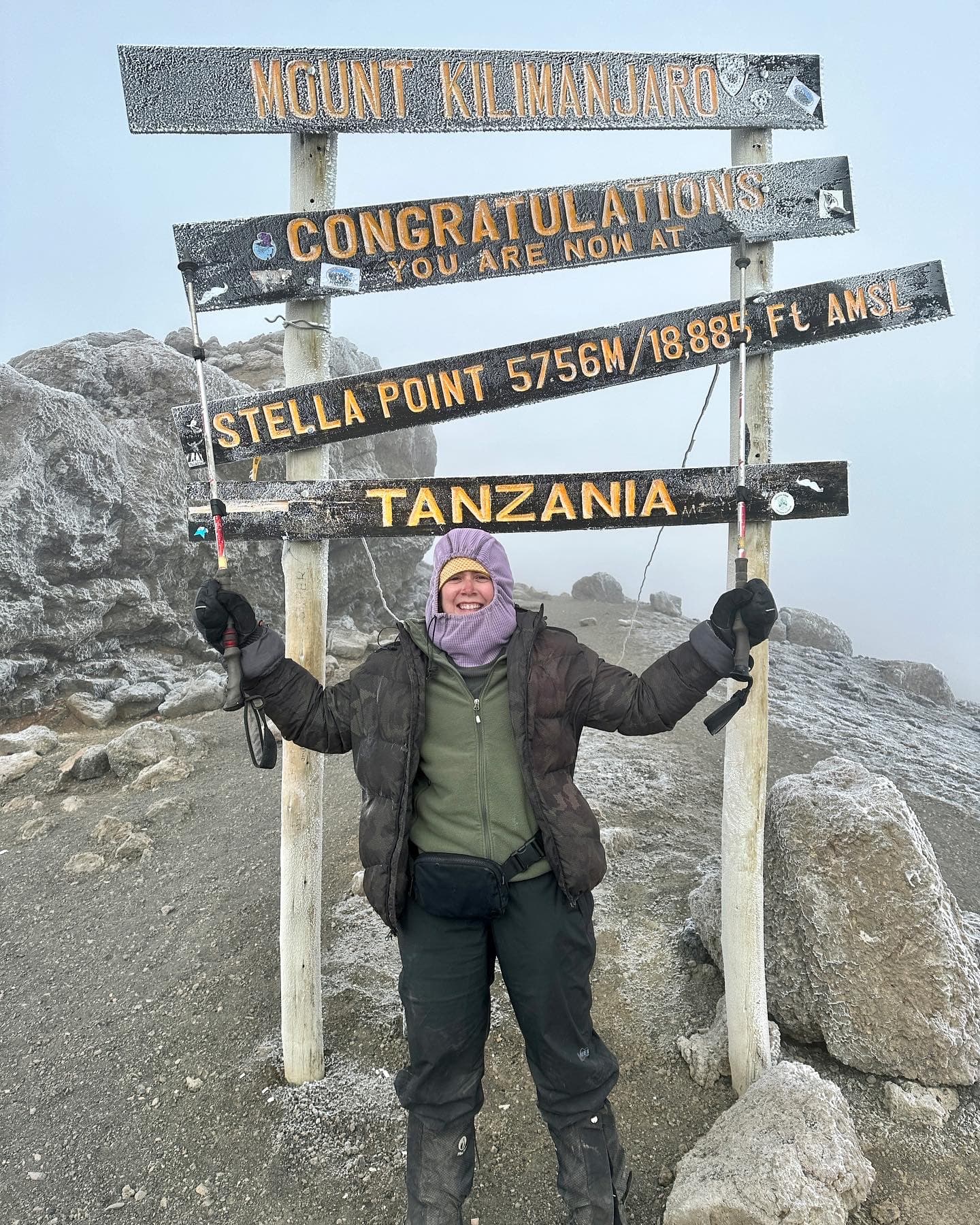 Picture of Sarah at Mount Kilimanjaro