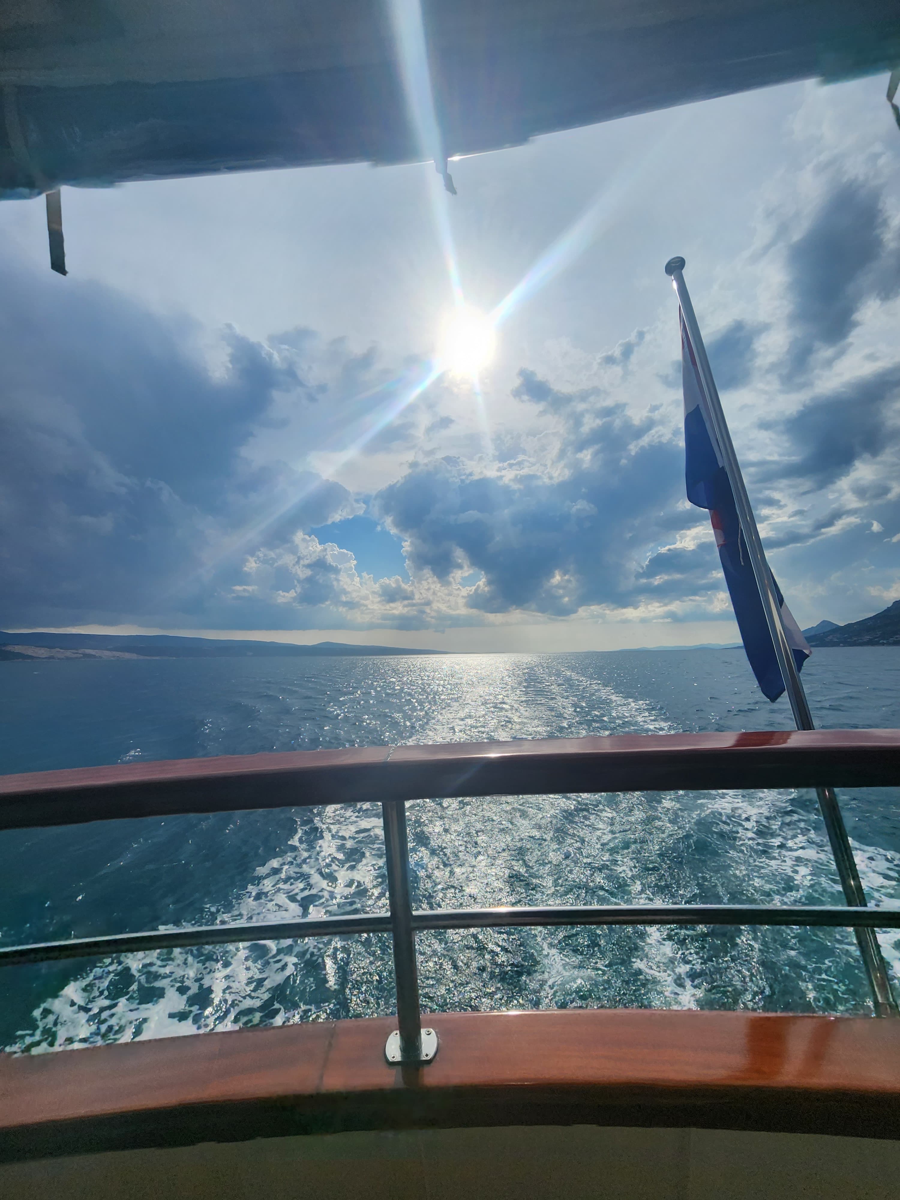 View of sea from boat