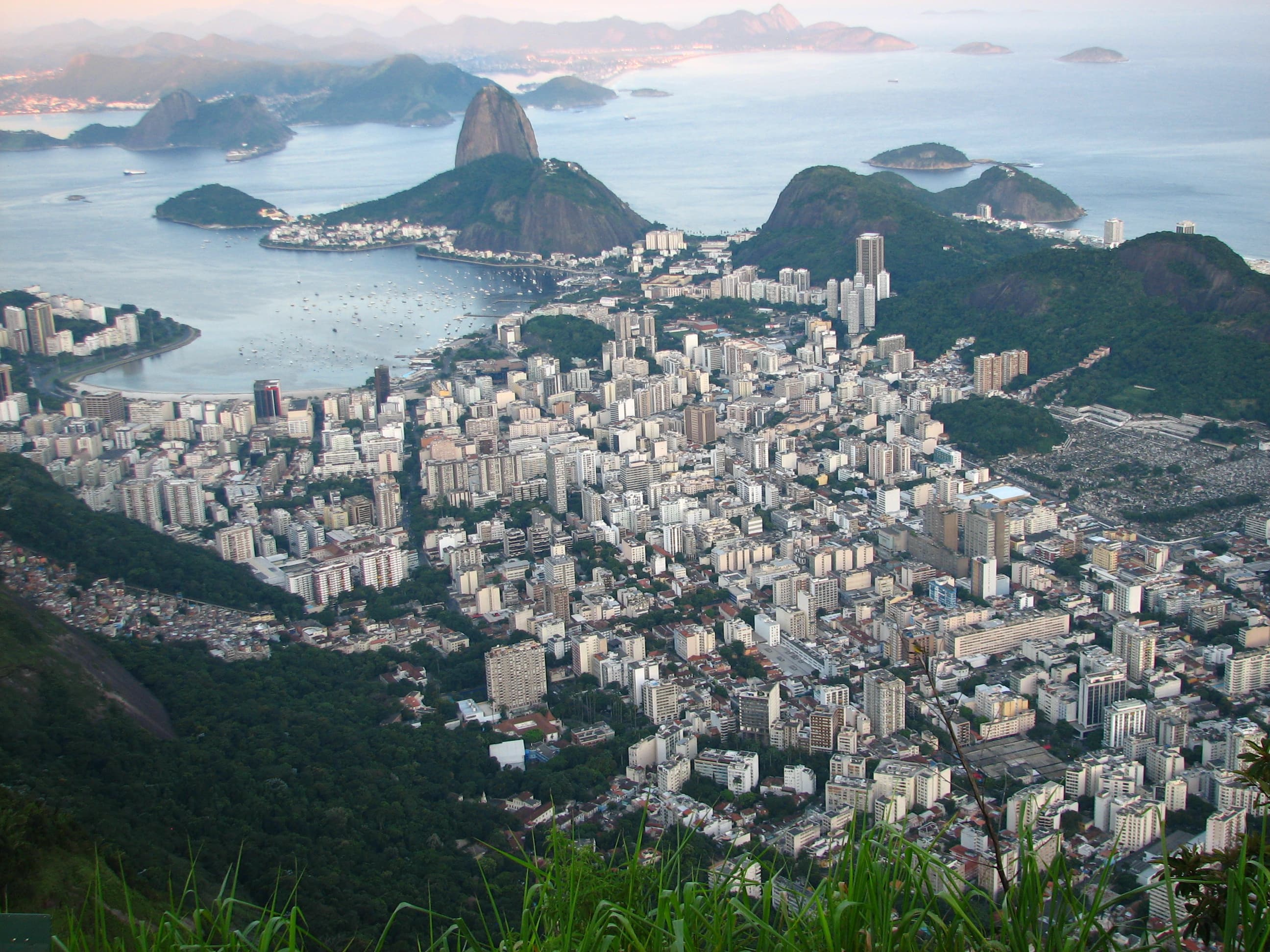 An arial view of Brazil
