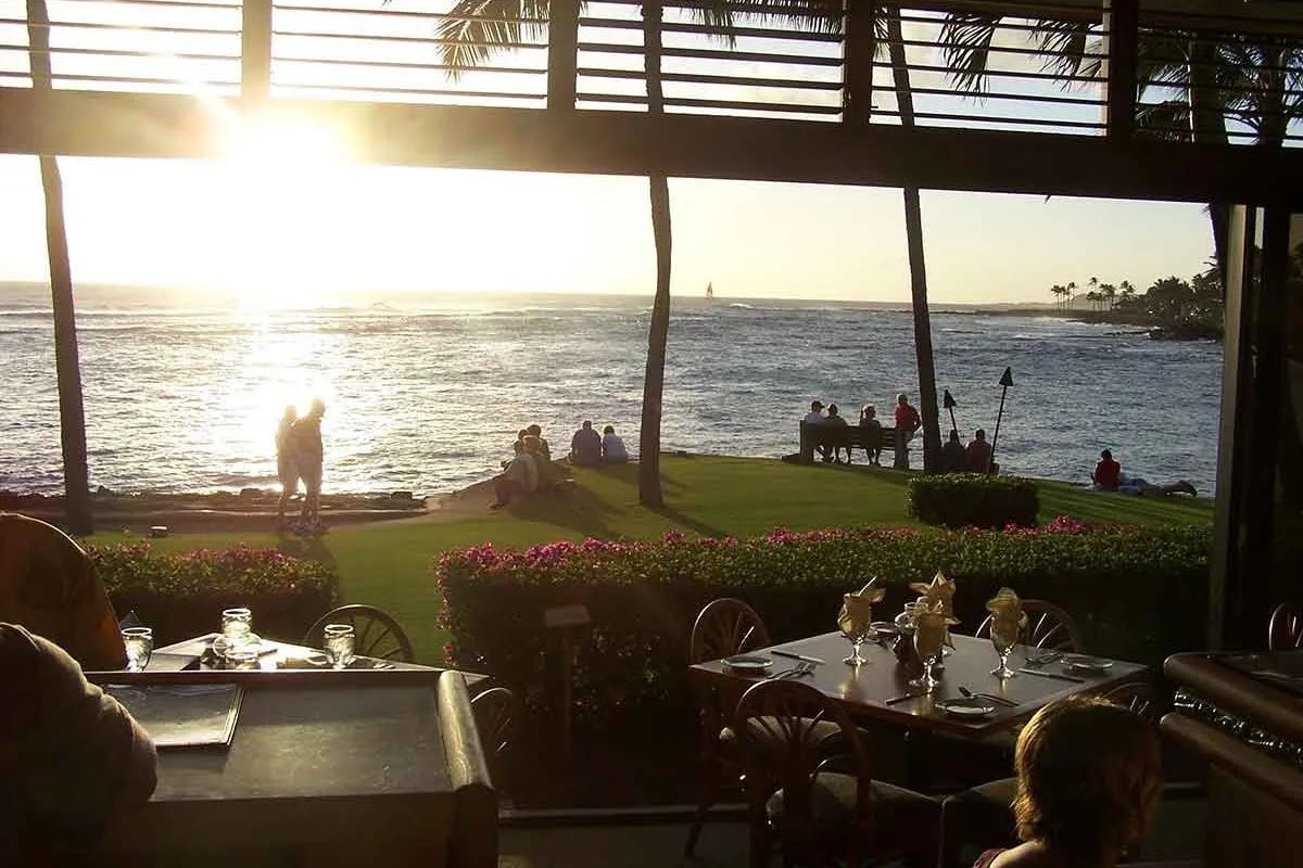 Beach House Restaurant - Kauai is a beachfront eatery featuring Pacific Rim cuisine & cocktails, plus striking views during sunset.