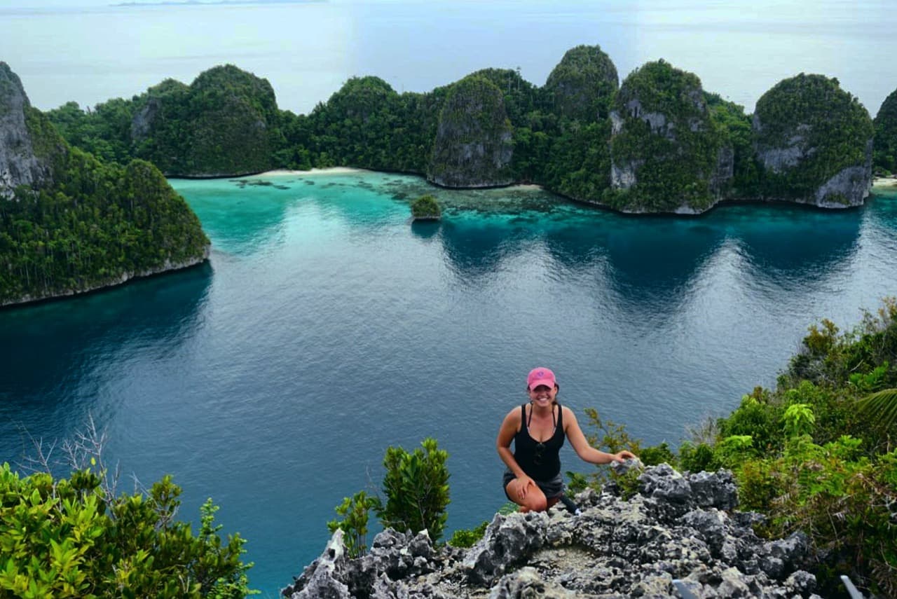 Beautiful shot of a flowing river in Indonesia